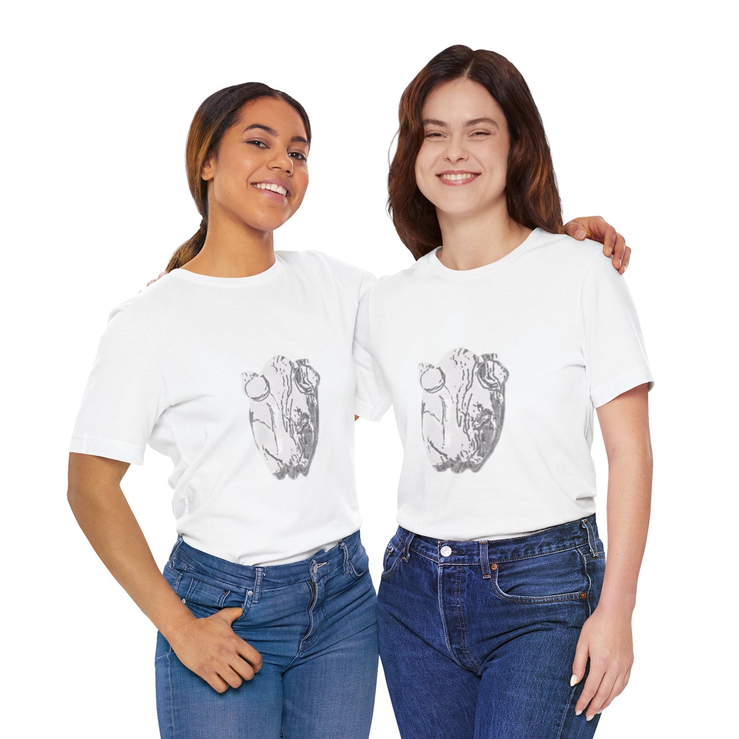 White Frog Unisex Tee - Nature and Animals Gender Neutral T-Shirt