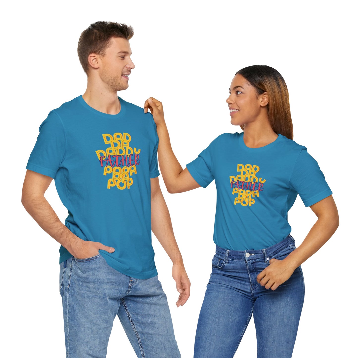 Father Unisex Tee - Dad Da Daddy Pop Pa Papa, Fathers Day Gifts