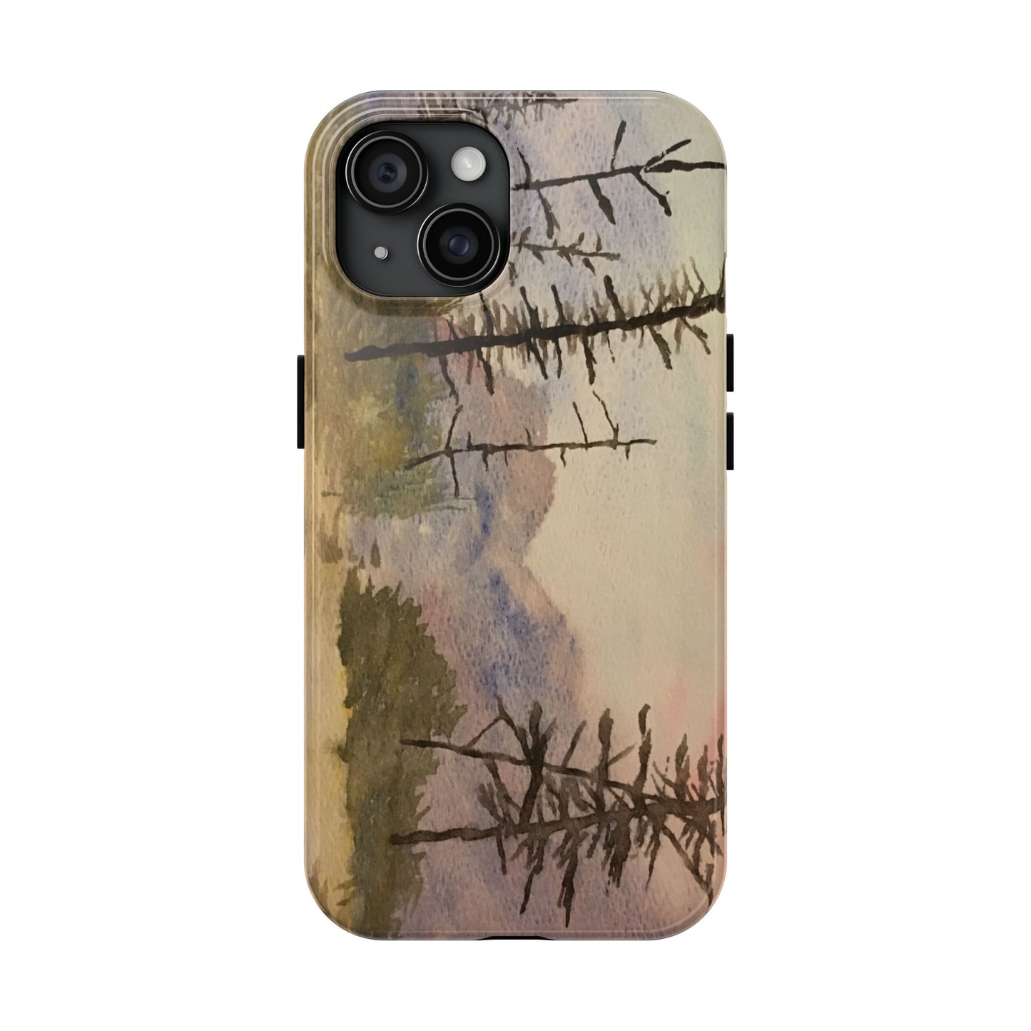 Glacier National Park After Fire Tough Phone Cases, iPhone & Samsung cases, wireless charging, mountains, nature, original artwork, gifts