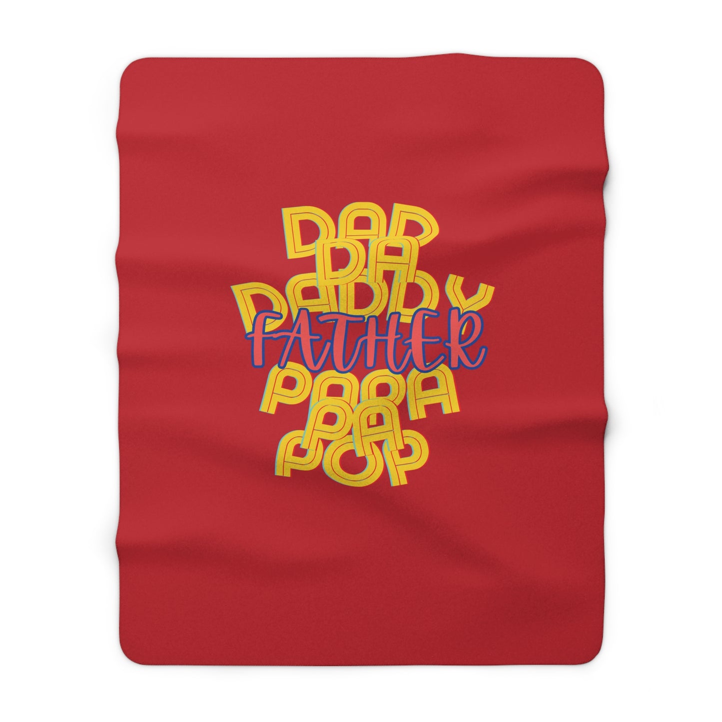 Father Sherpa Fleece Blanket - Fathers Day Gifts for Men