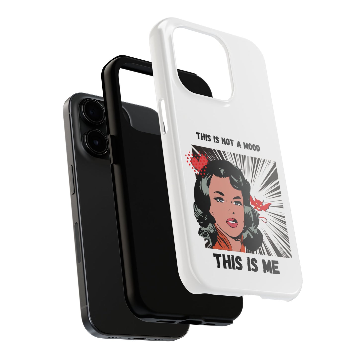 This is Not a Mood Tough Phone Cases, iPhone & Samsung cases, wireless charging, attitude, snarky, fun, gifts for women, gifts for friends
