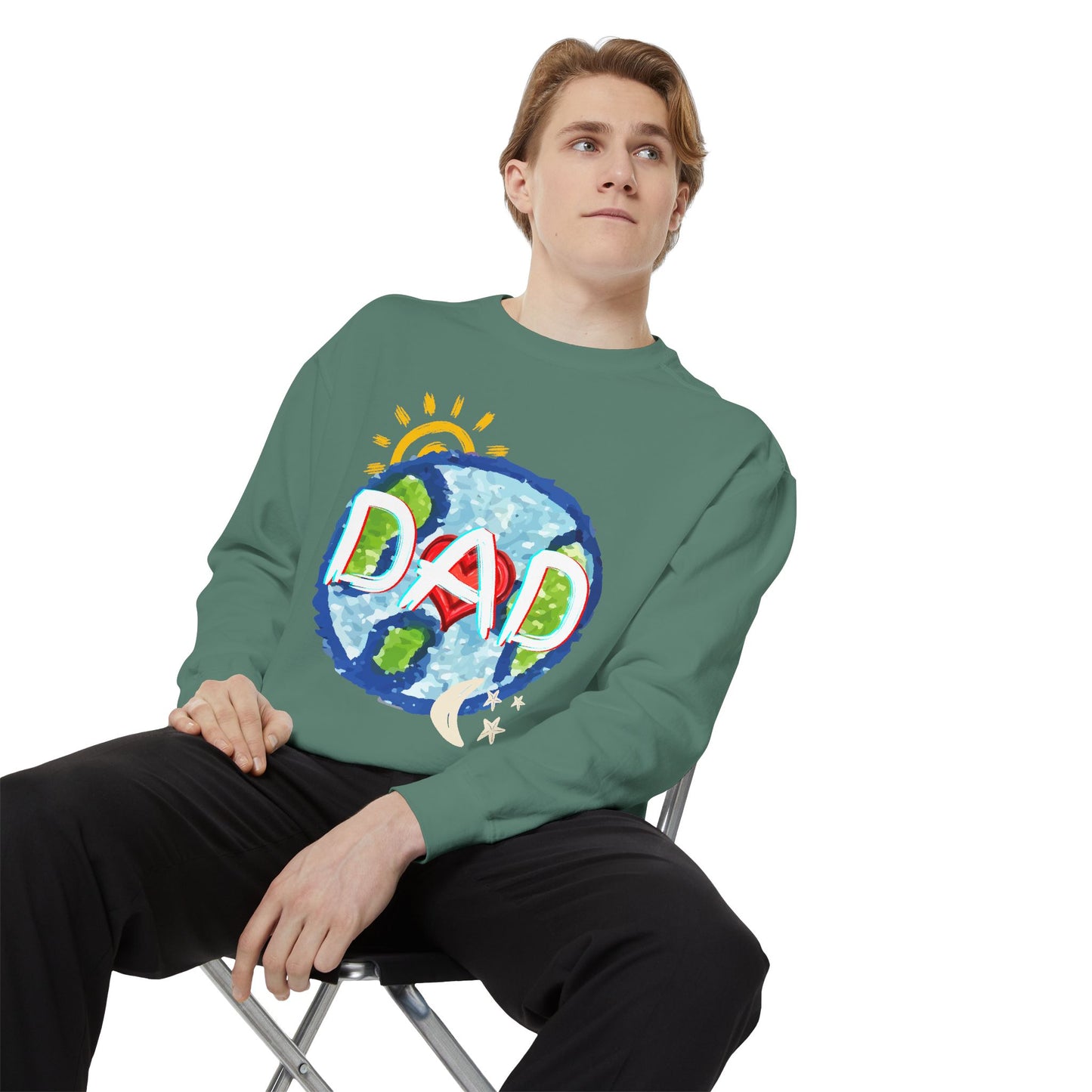 Dad's World Graphic Unisex Sweatshirt for Father's Day
