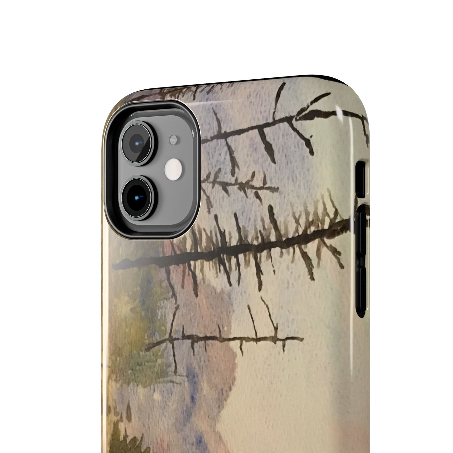 Glacier National Park After Fire Tough Phone Cases, iPhone & Samsung cases, wireless charging, mountains, nature, original artwork, gifts