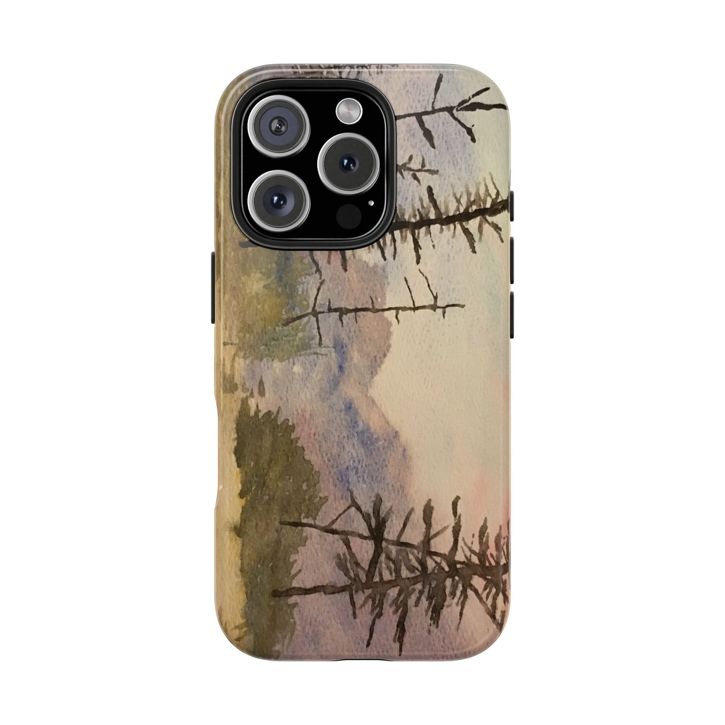 Glacier National Park After Fire Tough Phone Cases, iPhone & Samsung cases, wireless charging, mountains, nature, original artwork, gifts