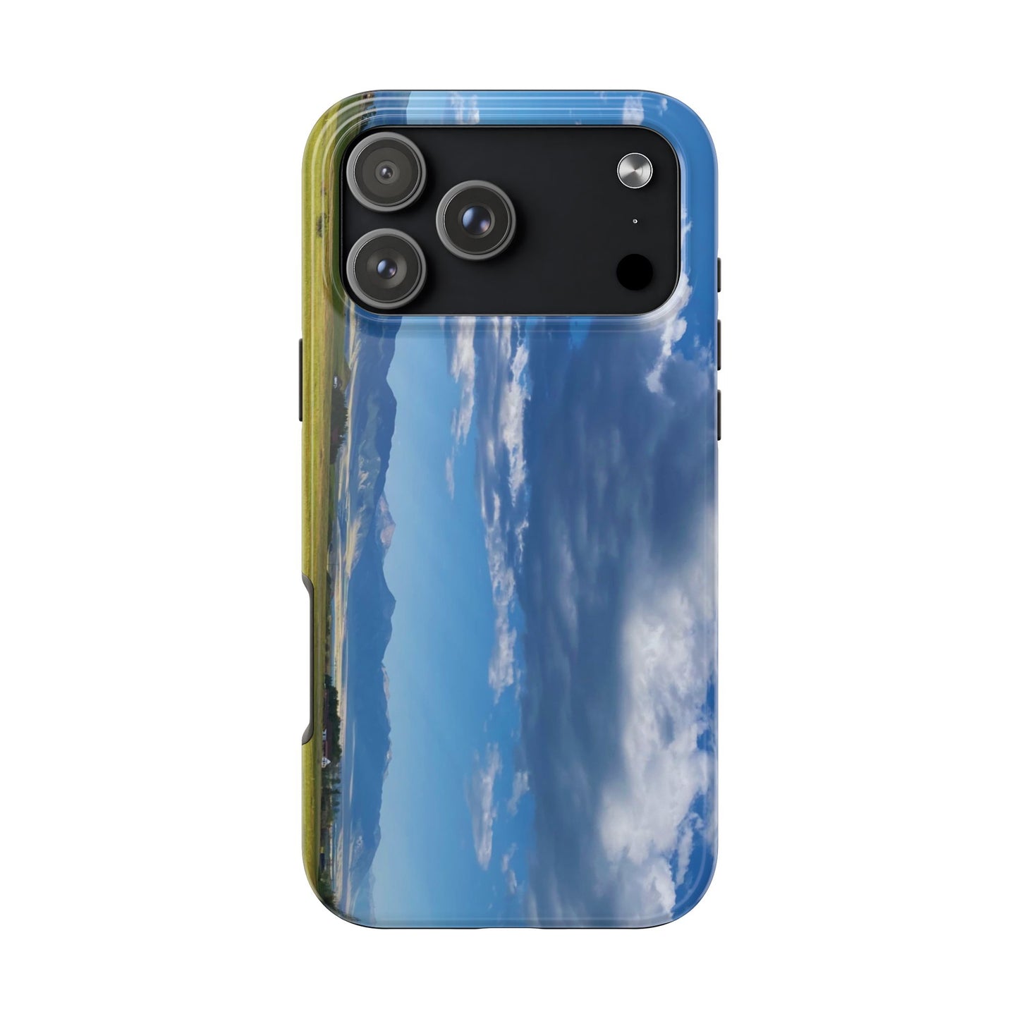 Western Clouds and Mountains Tough Phone Cases, iPhone & Samsung cases, wireless charging, sky, nature, landscape, original photo, gifts