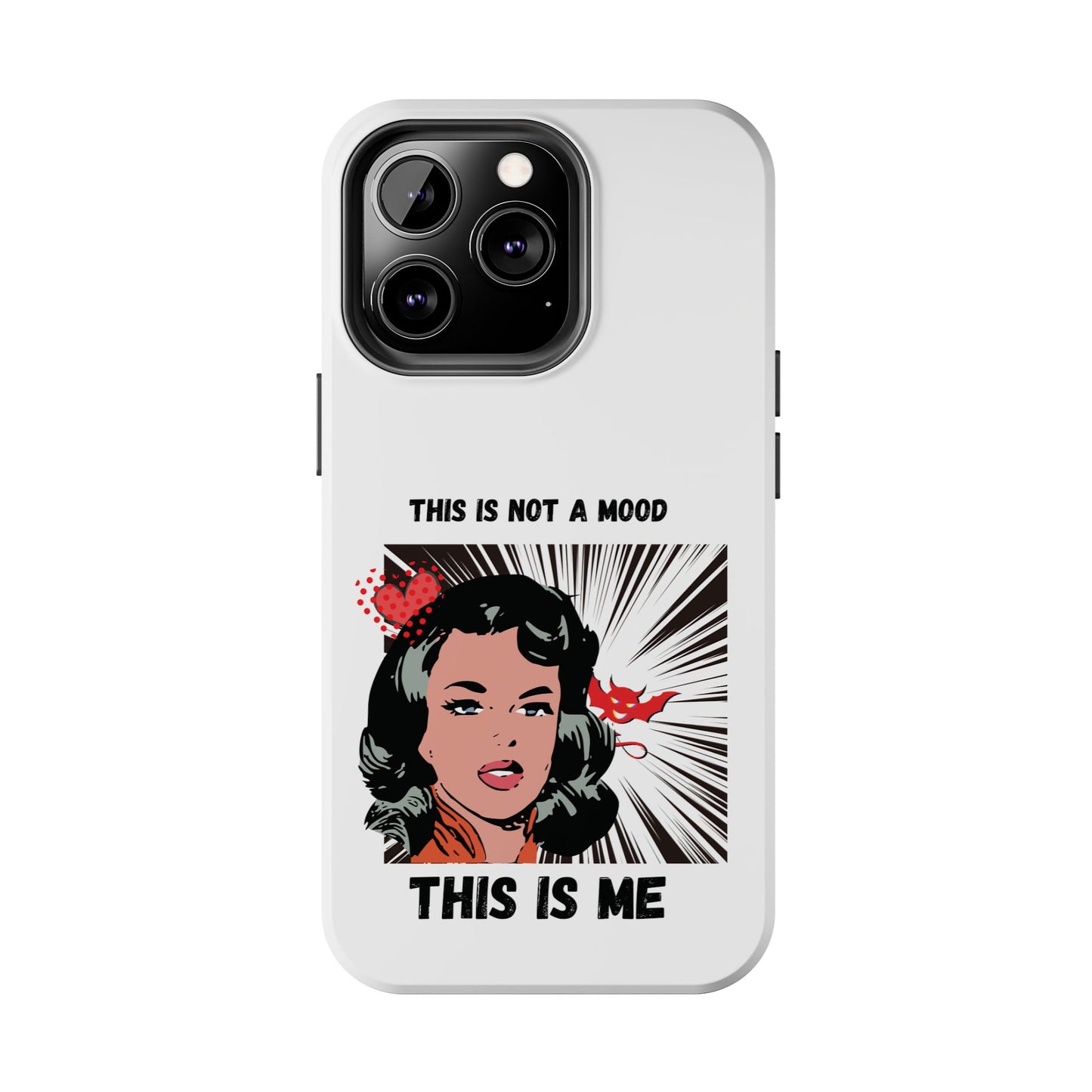 This is Not a Mood Tough Phone Cases, iPhone & Samsung cases, wireless charging, attitude, snarky, fun, gifts for women, gifts for friends