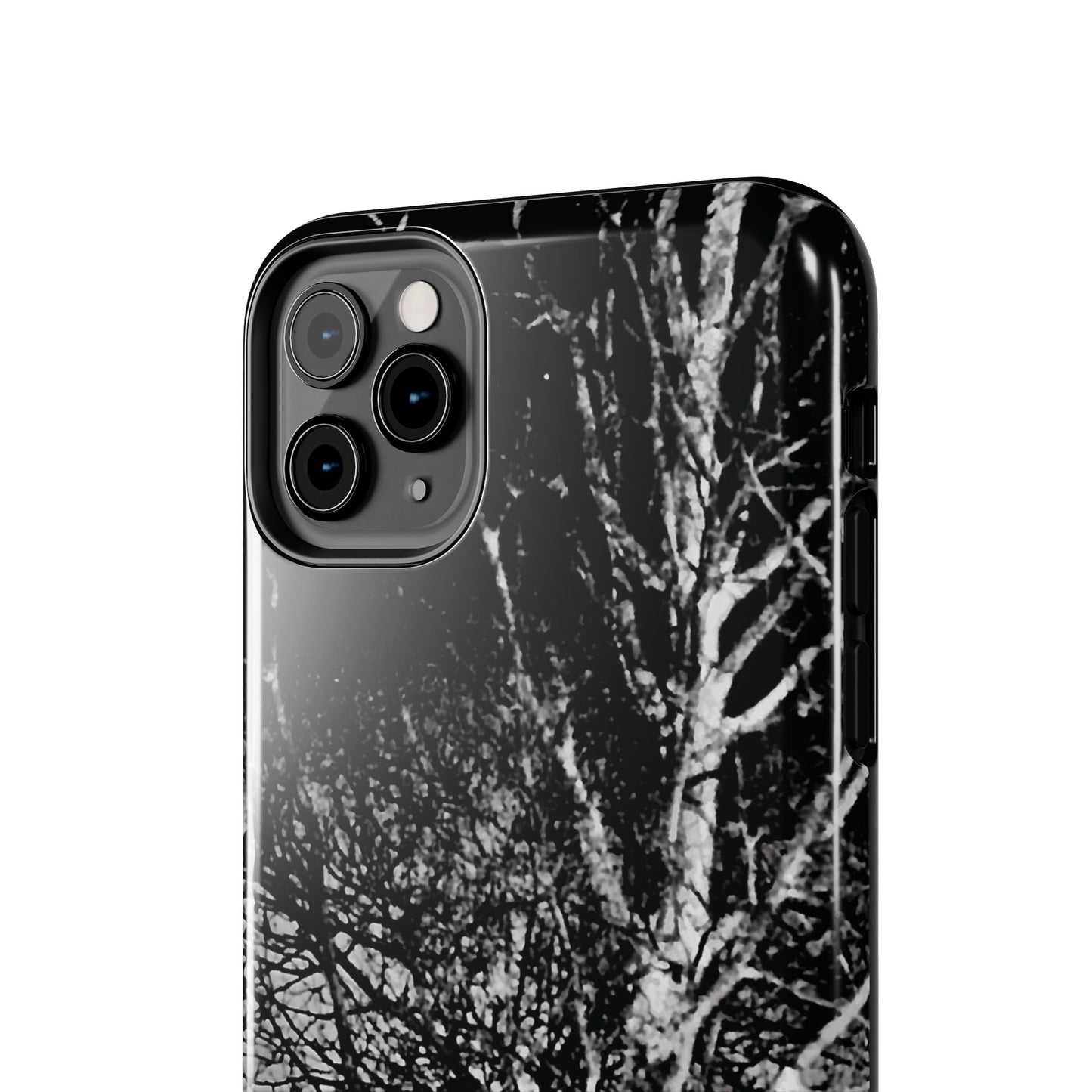 Worm Moon Night Trees Tough Phone Cases, iPhone & Samsung cases, wireless charging, trees, nature, spooky, original photo, gifts, Halloween