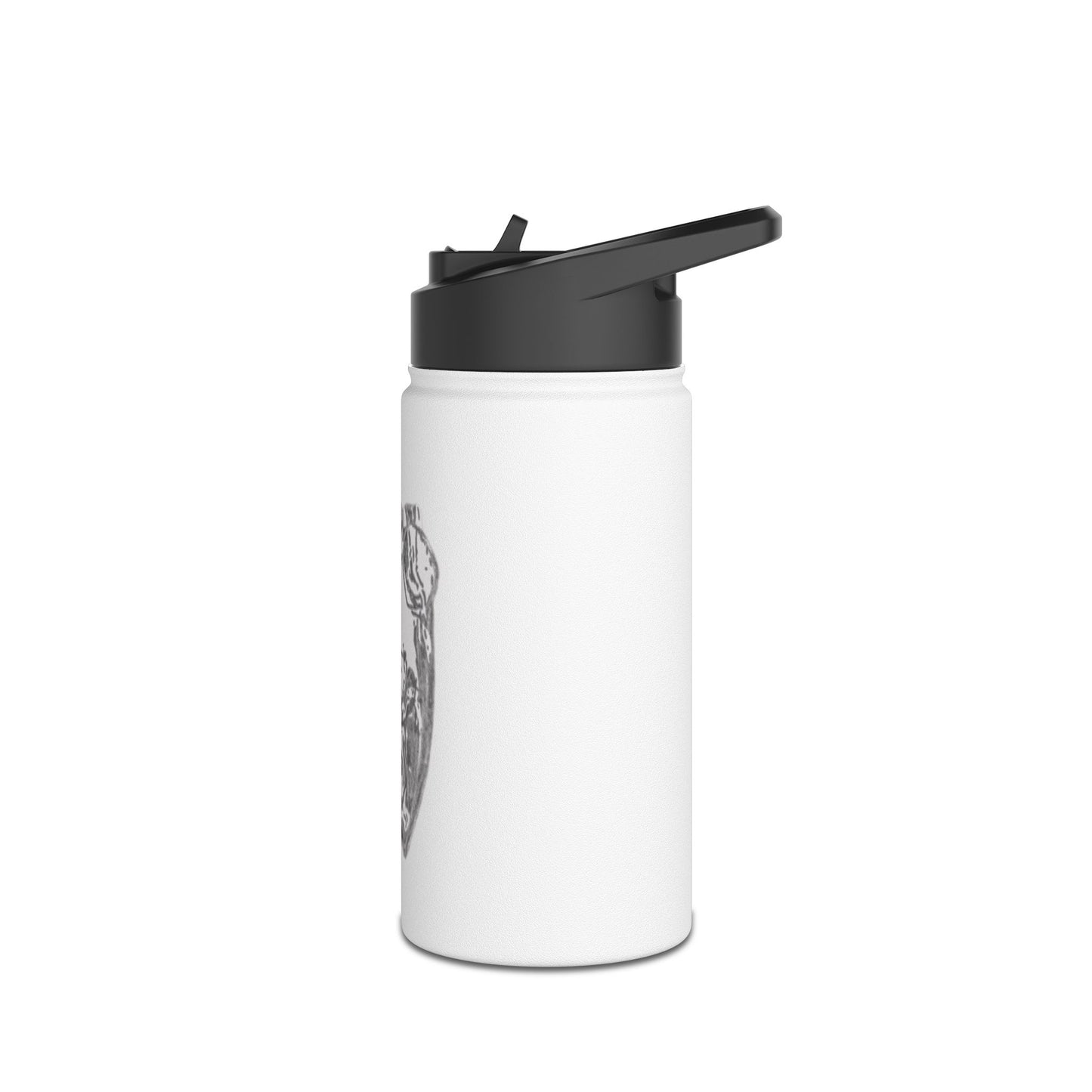 White Frog White Stainless Steel Water Bottle, Animals, Amphibians, Nature, Exercise, Eco Friendly, Gender Neutral, Men, Women, Kids, Gifts
