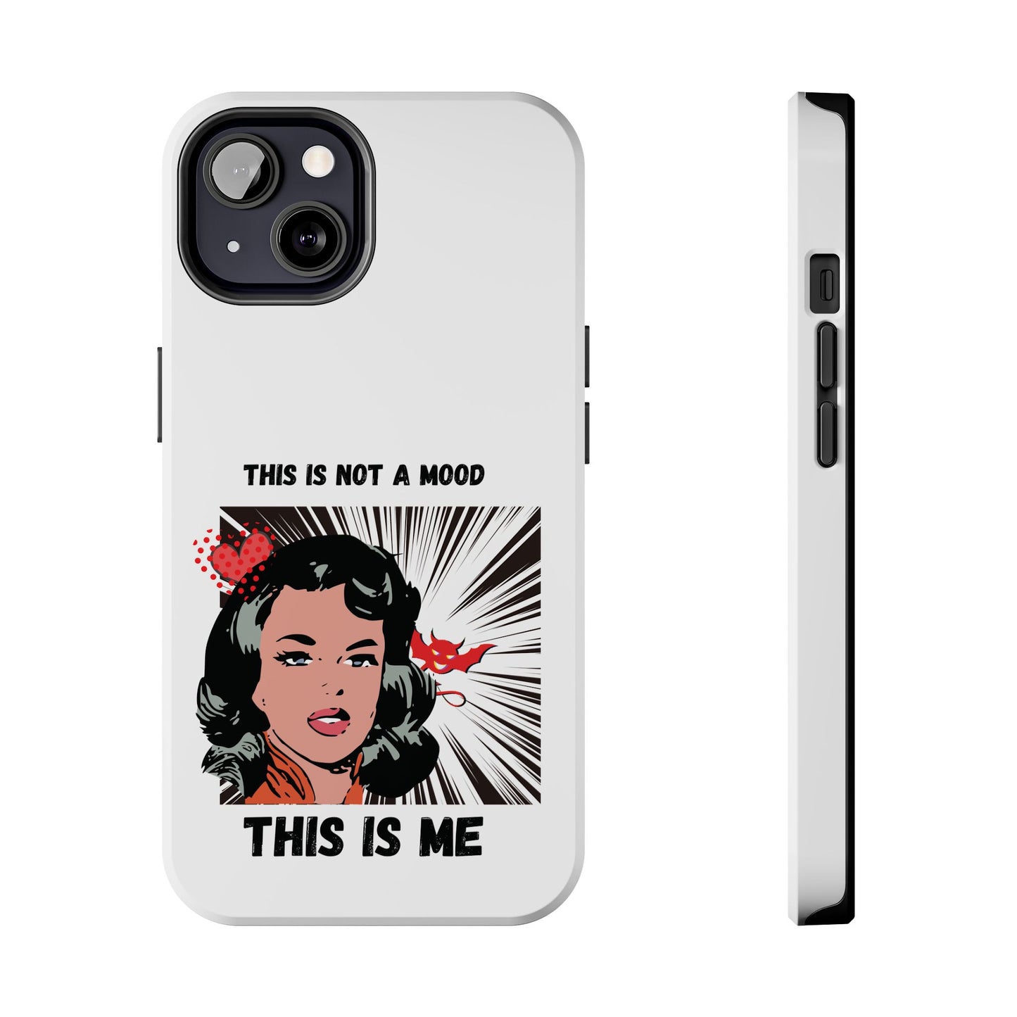 This is Not a Mood Tough Phone Cases, iPhone & Samsung cases, wireless charging, attitude, snarky, fun, gifts for women, gifts for friends
