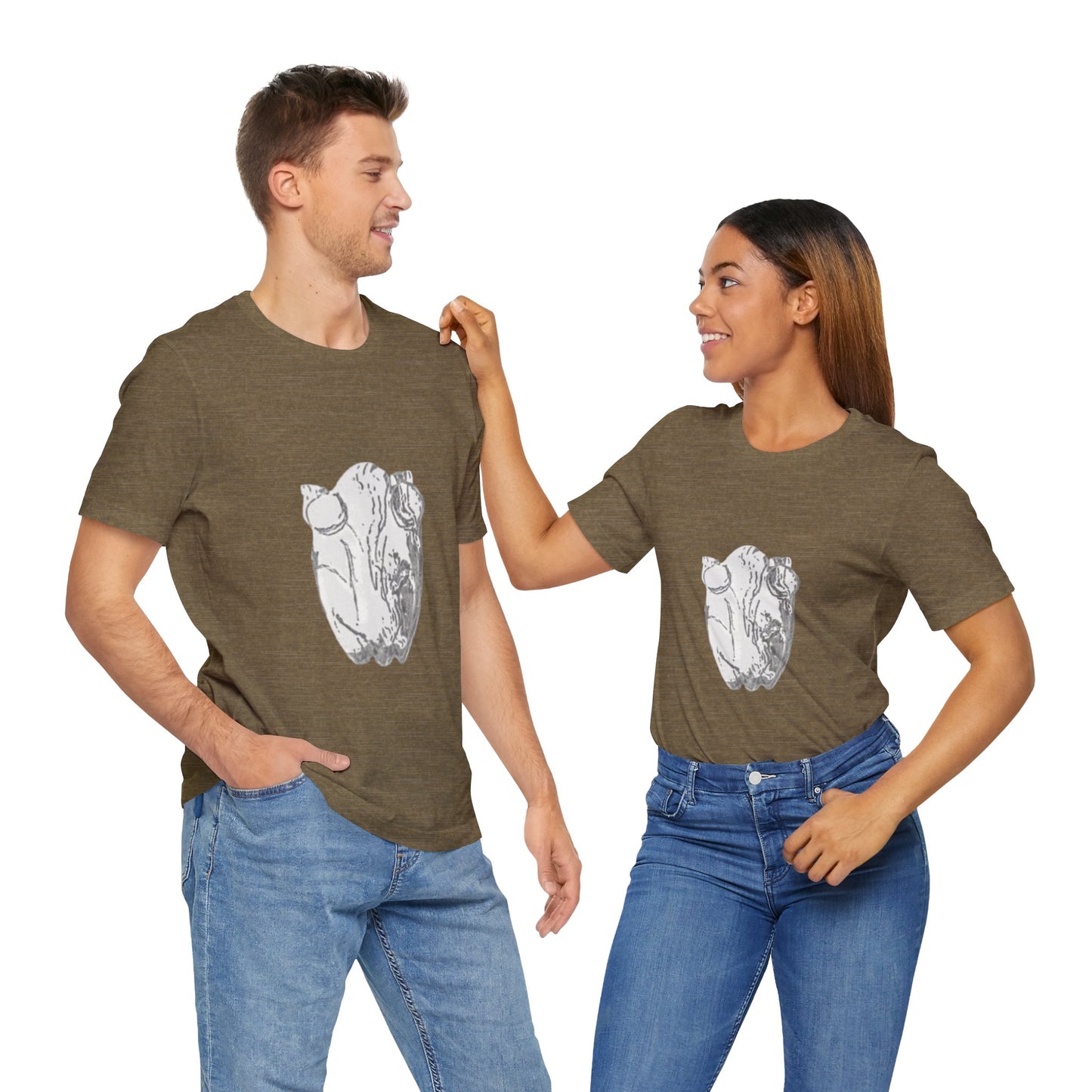 White Frog Unisex Tee - Nature and Animals Gender Neutral T-Shirt