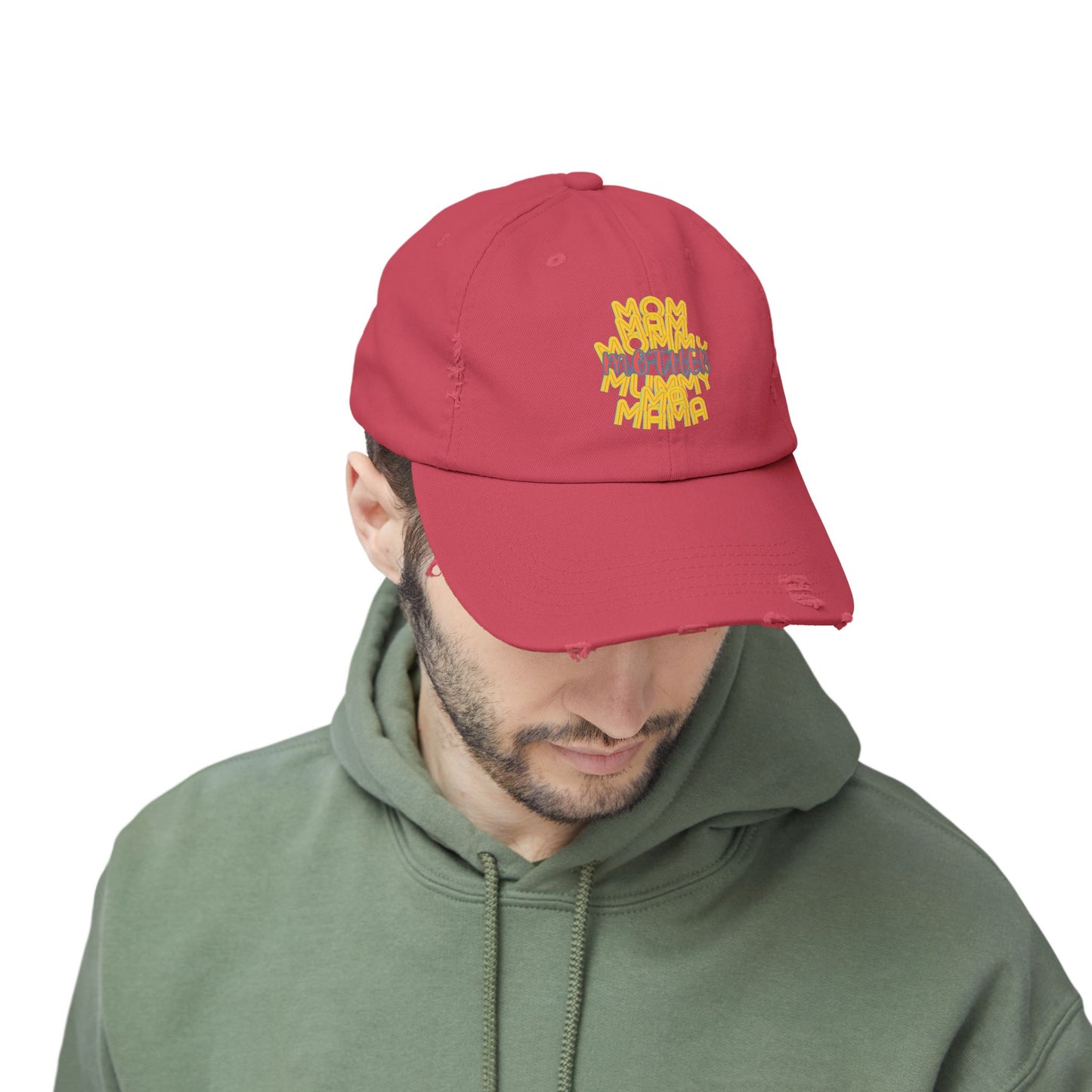 Mother Unisex Distressed Cap, Mom Mam Mommy Mummy Ma Mama, Mothers Day, Gift, Hats, Cotton Twill, Adjustable, Gifts for Women