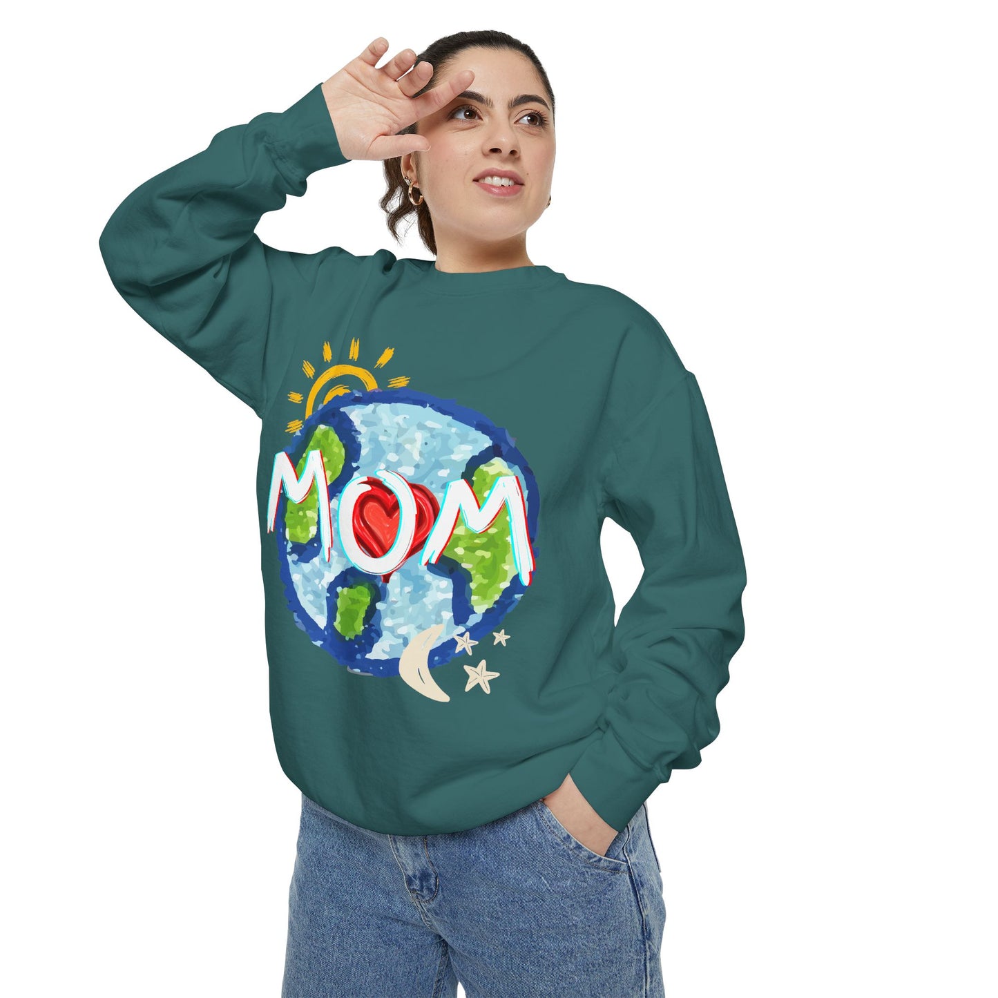 Mom’s World Graphic Unisex Sweatshirt for Mother’s Day