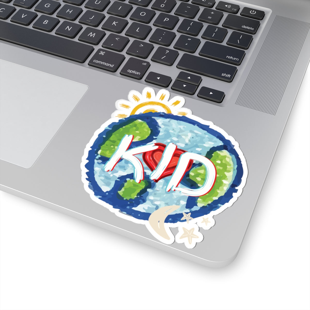 Kid Whole World Sun Moon Stars Heart Kiss-Cut Stickers, Decal, Laptop, Water Bottle, Planner, Scrapbook