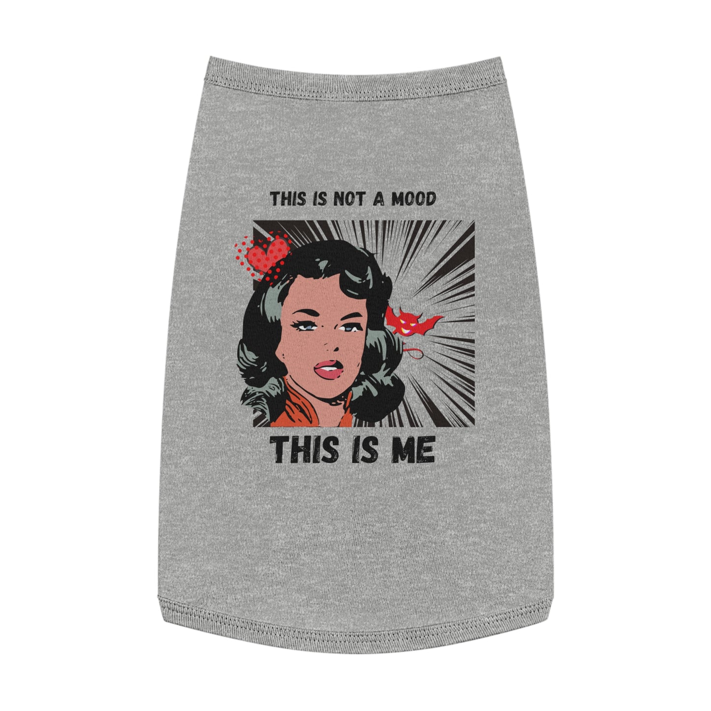 This Is Not A Mood Pet Tank Top, funny dog clothes, gifts, sarcastic, pet fashions, attitude, cotton, dog shirts, cat shirts