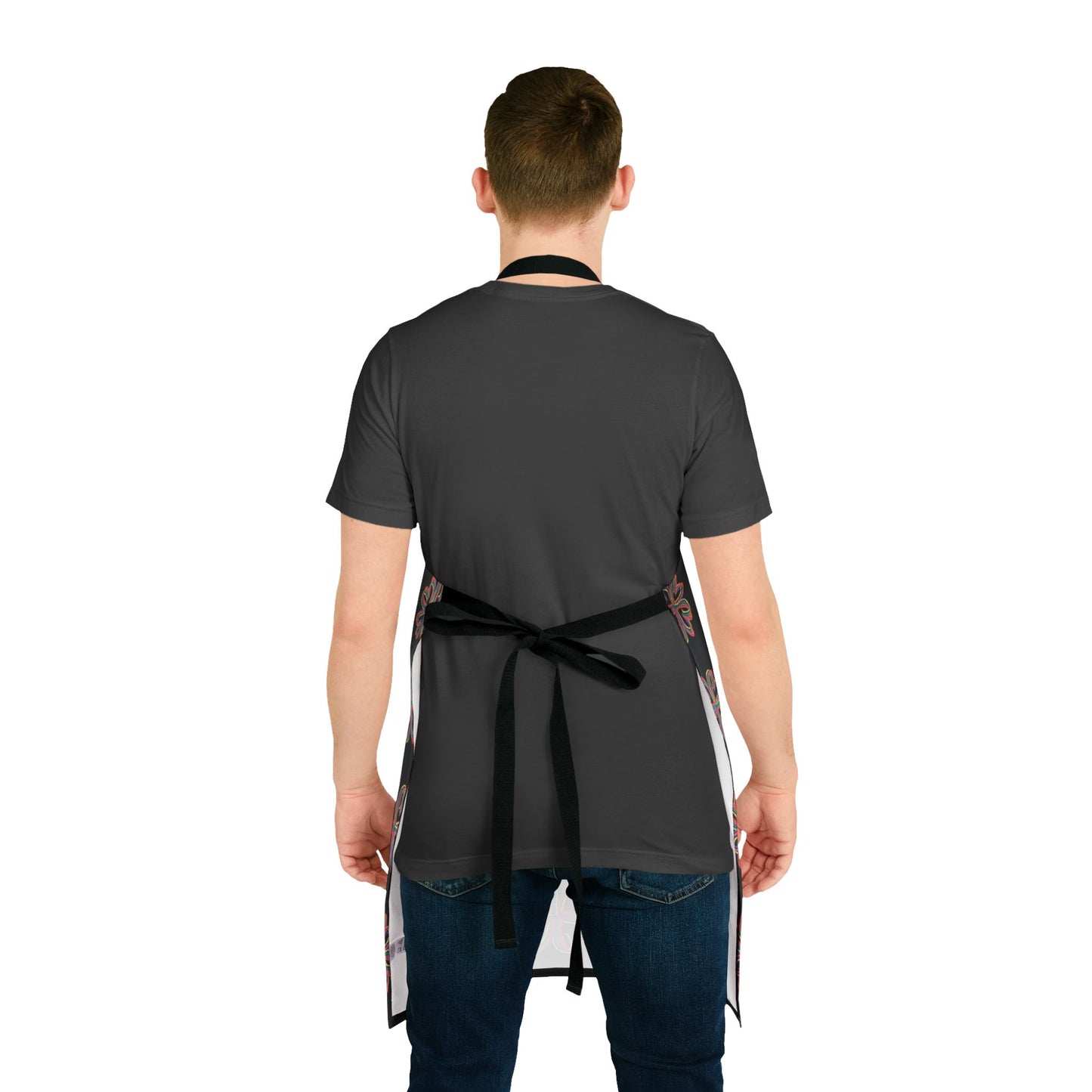 Black Floral Chefs Apron
