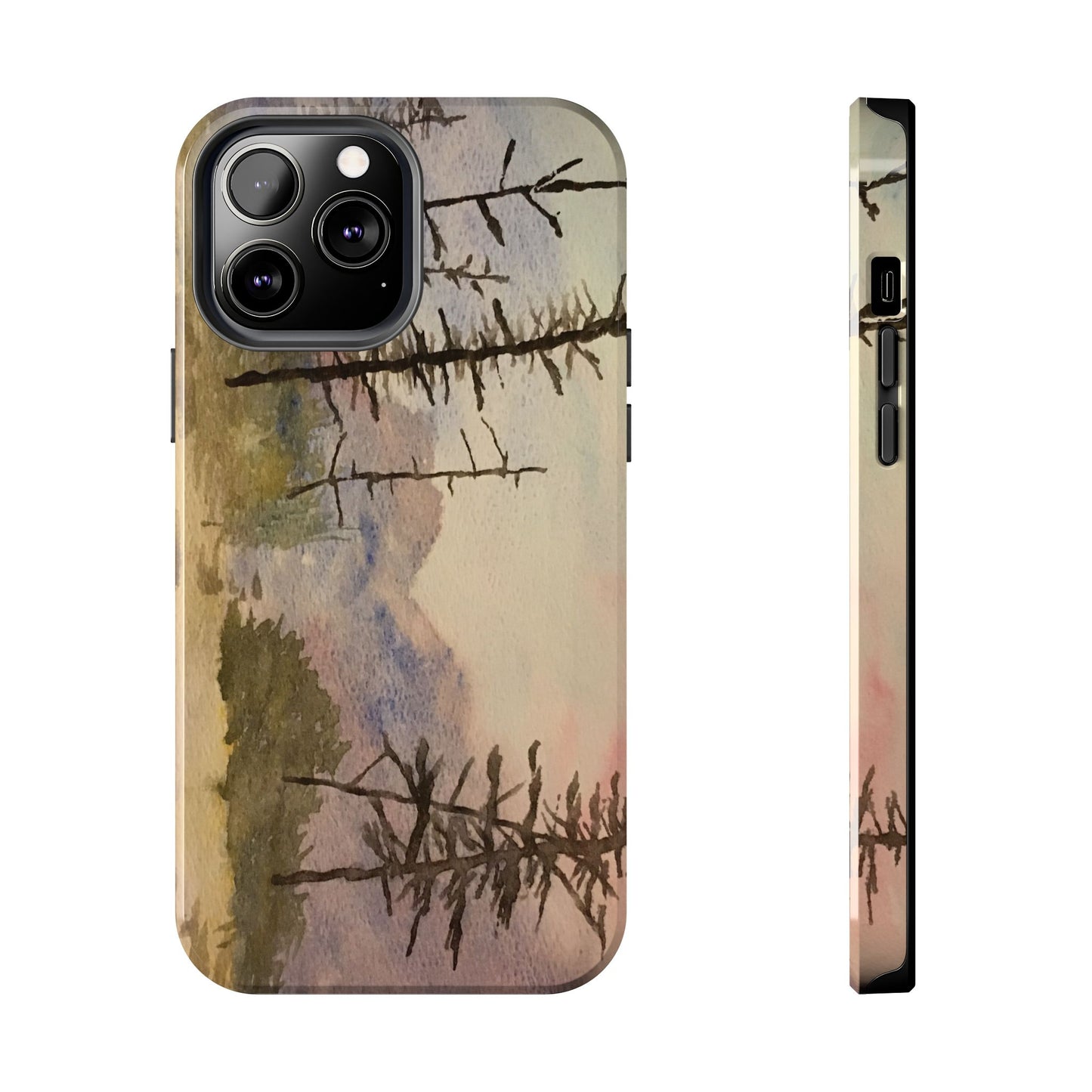Glacier National Park After Fire Tough Phone Cases, iPhone & Samsung cases, wireless charging, mountains, nature, original artwork, gifts
