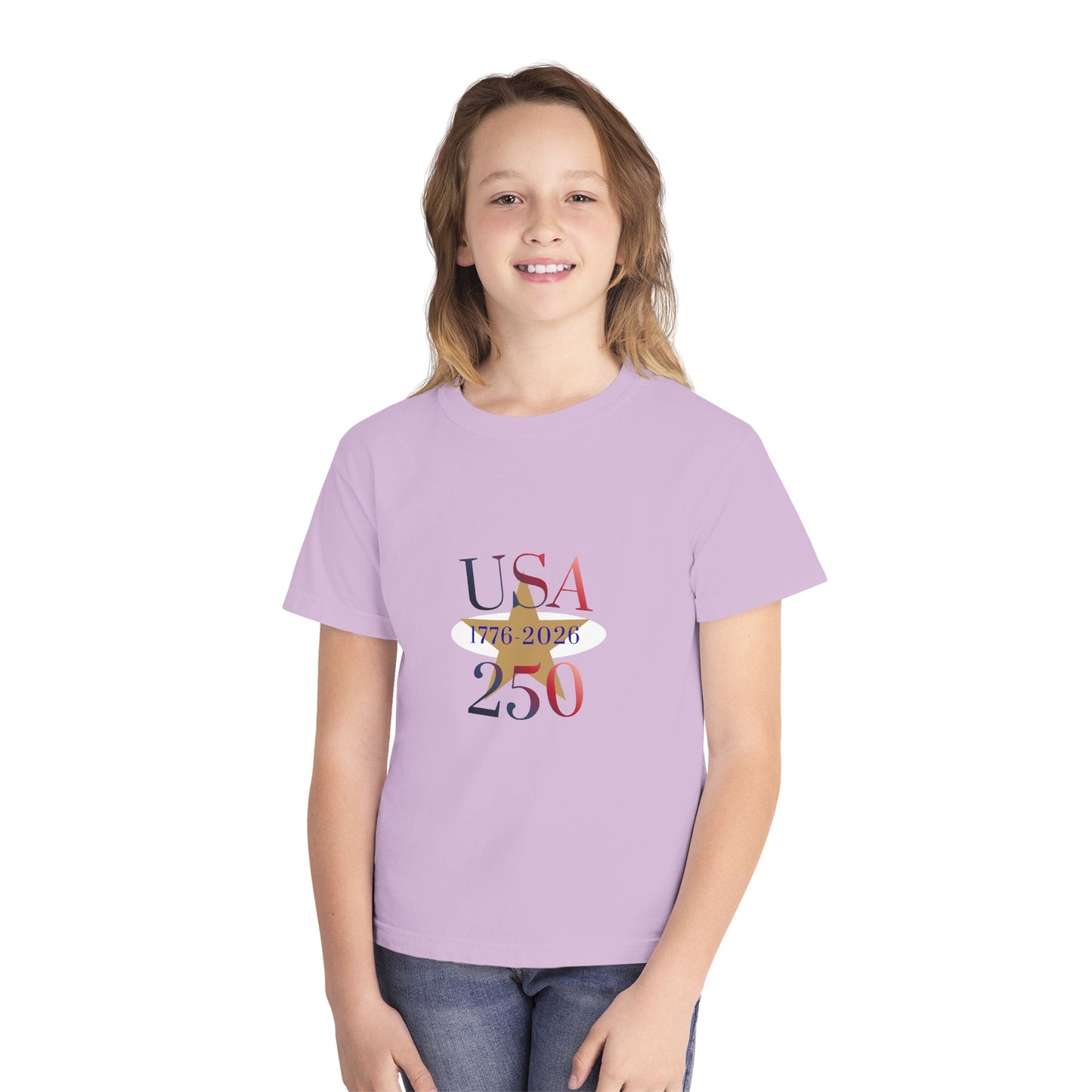 Youth 250th Anniversary USA Patriotic Tee — 1776–2026 Commemorative Shirt