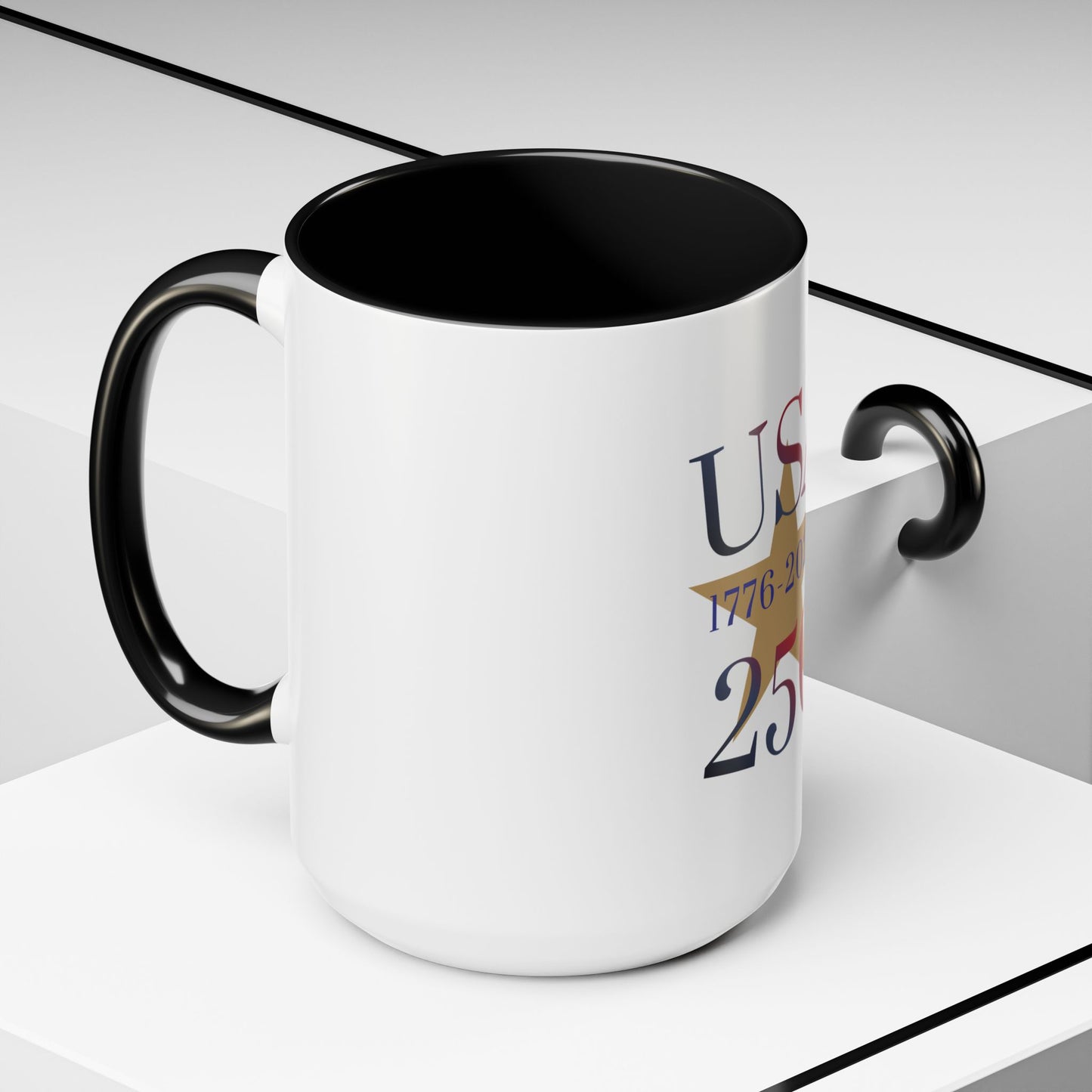 USA 250th Anniversary 1776 Accent Coffee Mug (11/15 oz)
