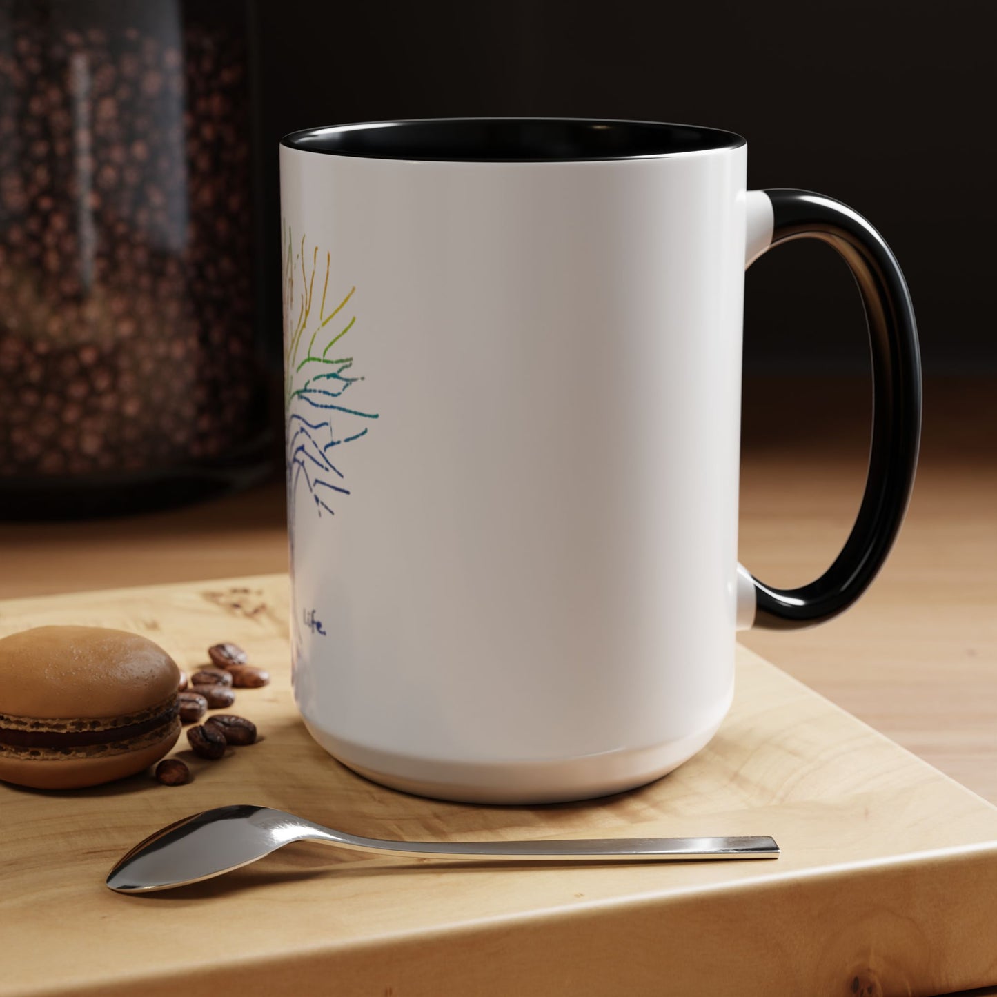 Rainbow Tree Coffee Mug, It’s Just Life