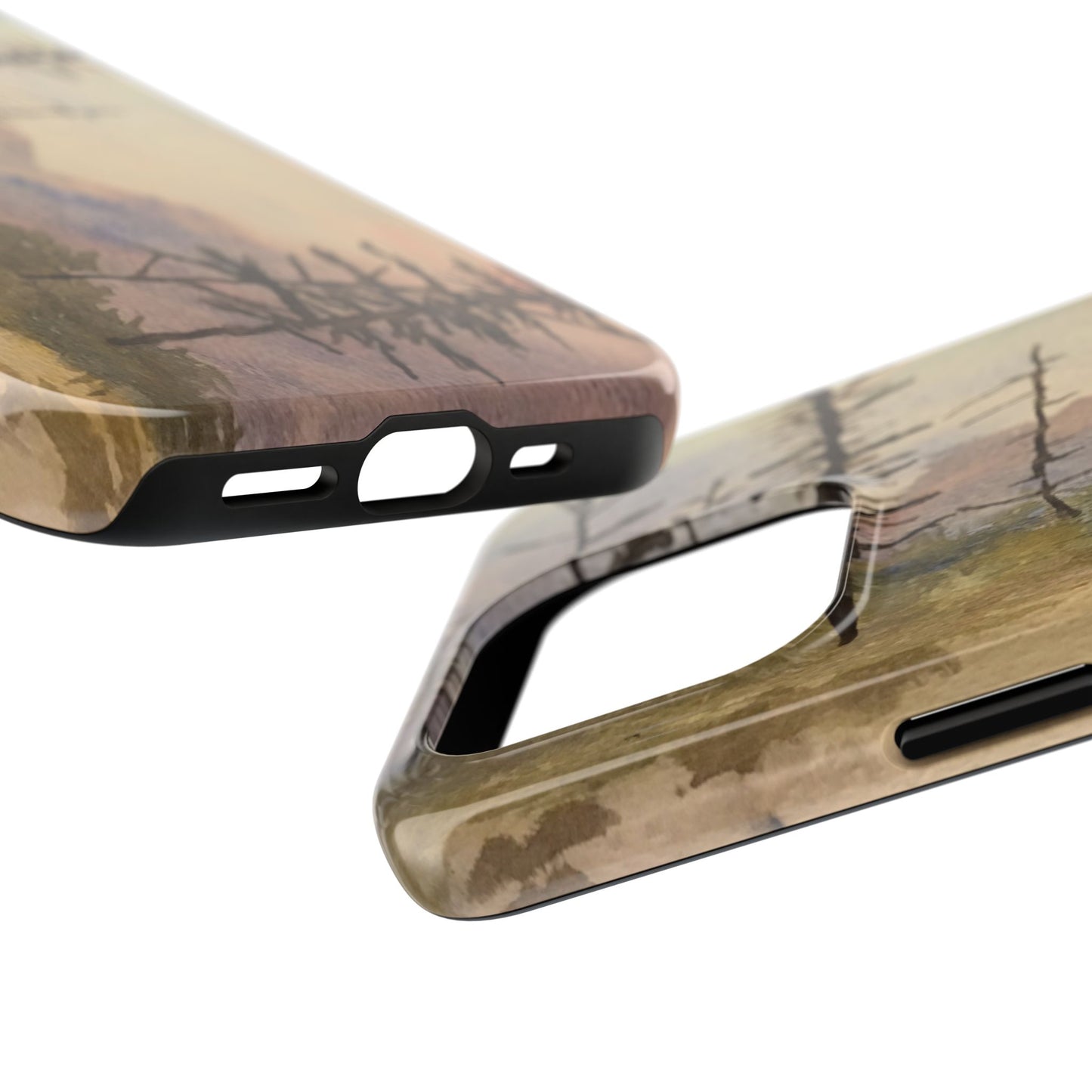 Glacier National Park After Fire Tough Phone Cases, iPhone & Samsung cases, wireless charging, mountains, nature, original artwork, gifts