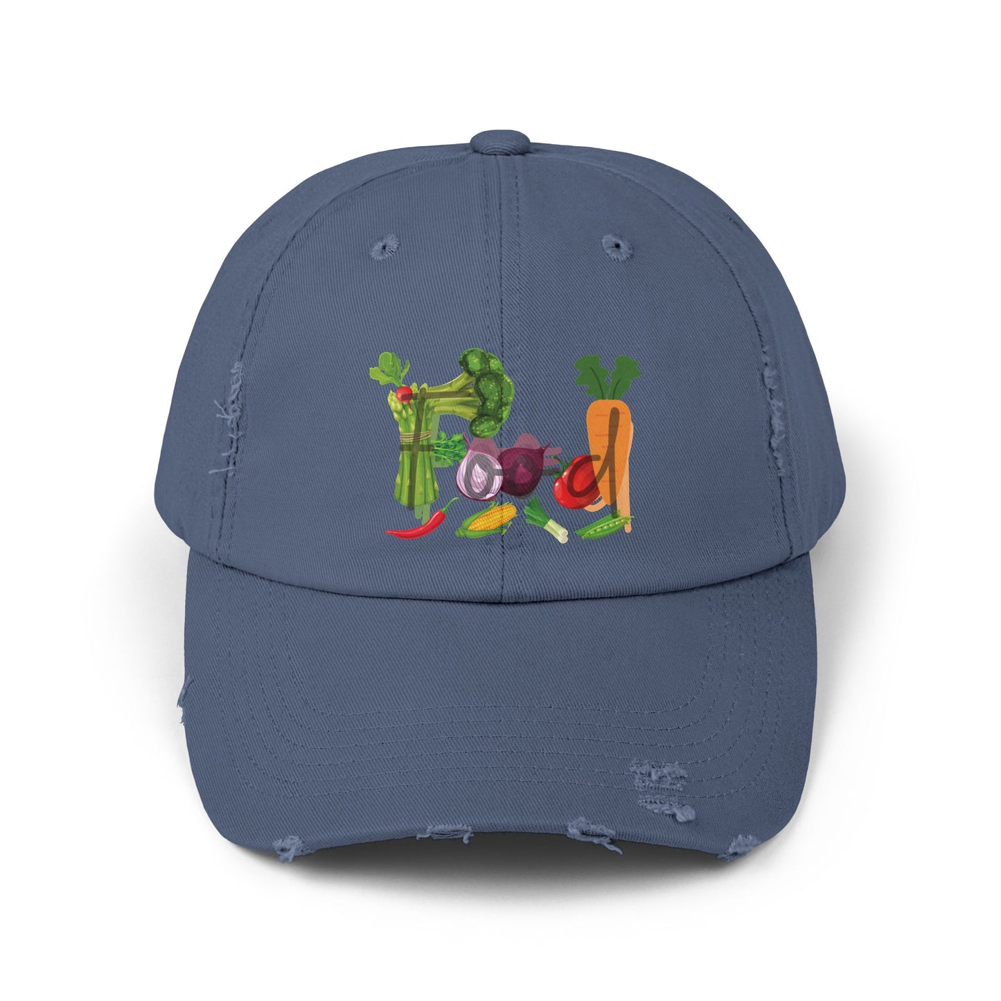 Food Vegetables Unisex Distressed Cap