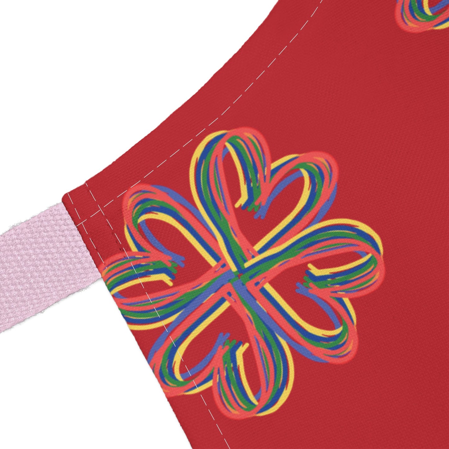 Red Colorful Floral Unisex Chefs Apron, Grilling, Cooking, Kitchen, Gender Neutral, Gifts, Women, Men, Friends, Teens, Birthday, Christmas