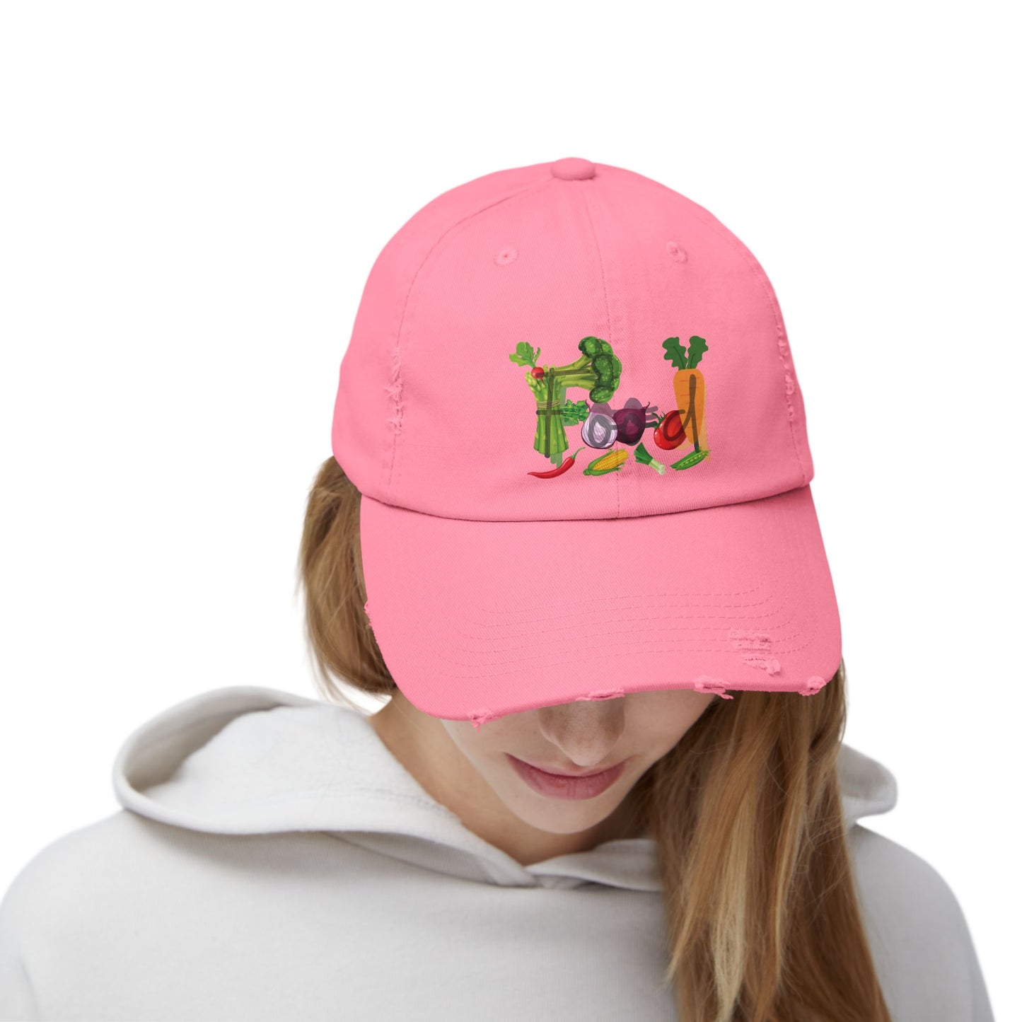 Food Vegetables Unisex Distressed Cap