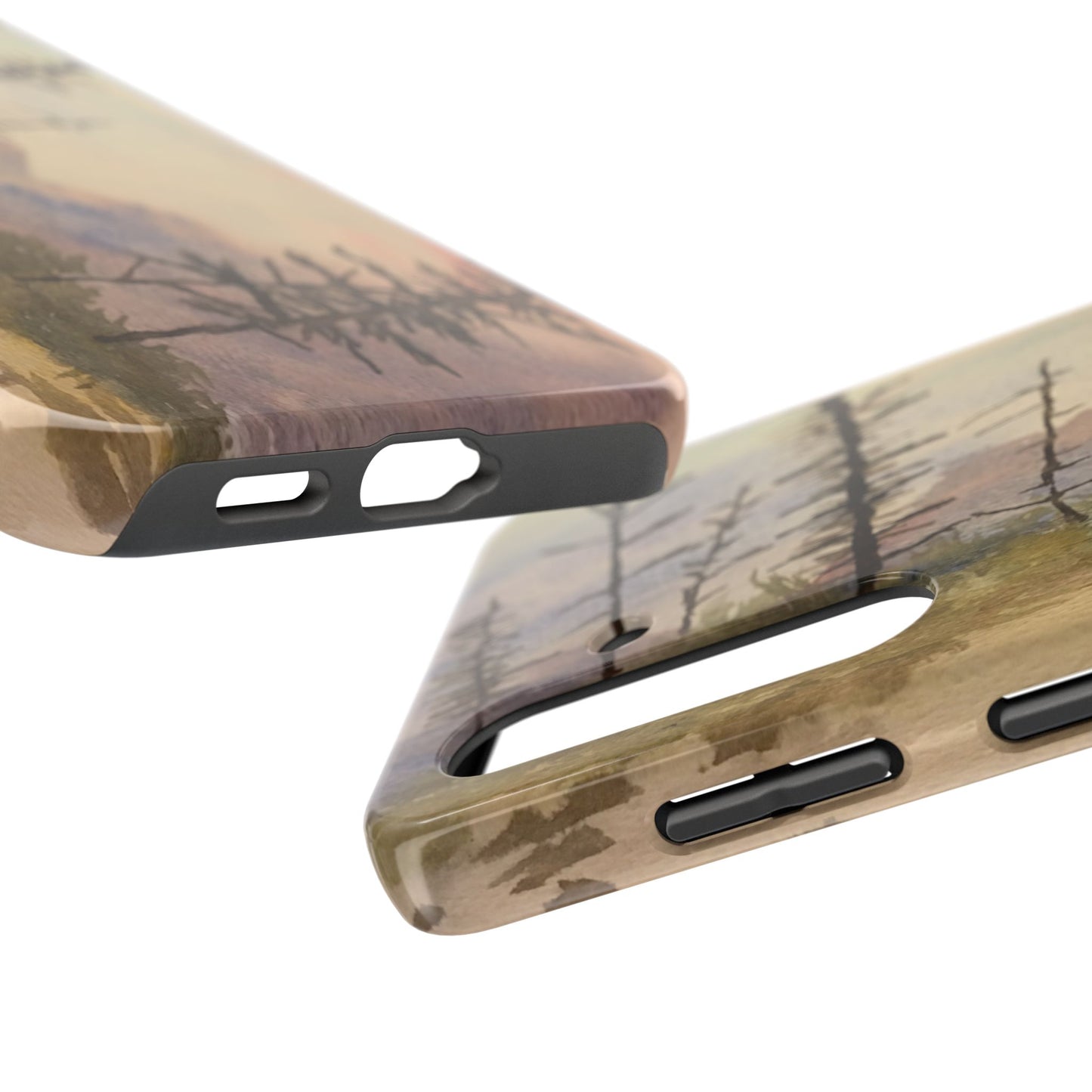 Glacier National Park After Fire Tough Phone Cases, iPhone & Samsung cases, wireless charging, mountains, nature, original artwork, gifts