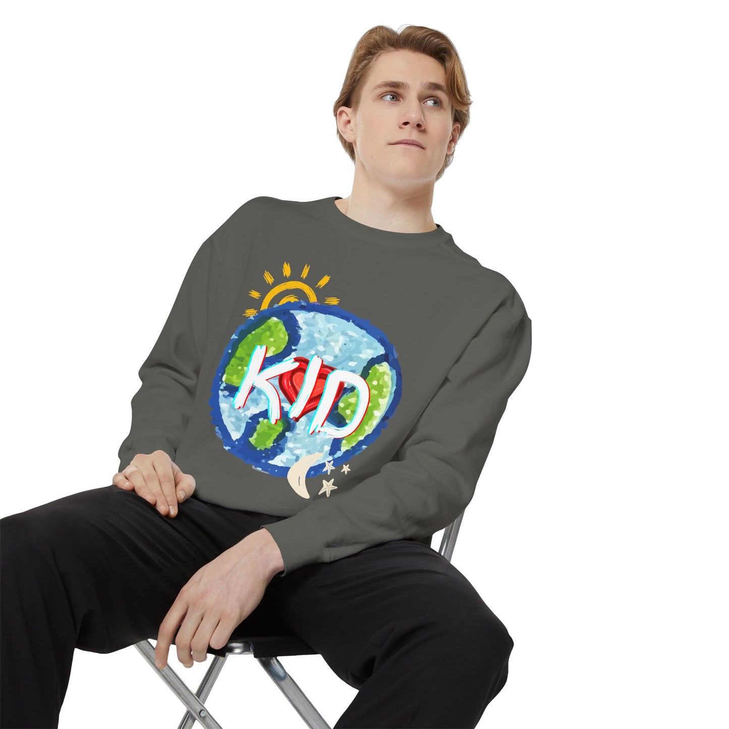 Kid World Graphic Unisex Sweatshirt