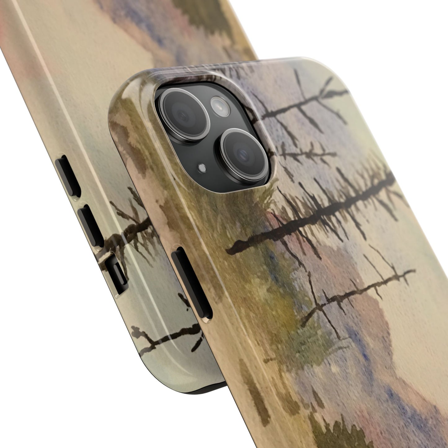 Glacier National Park After Fire Tough Phone Cases, iPhone & Samsung cases, wireless charging, mountains, nature, original artwork, gifts