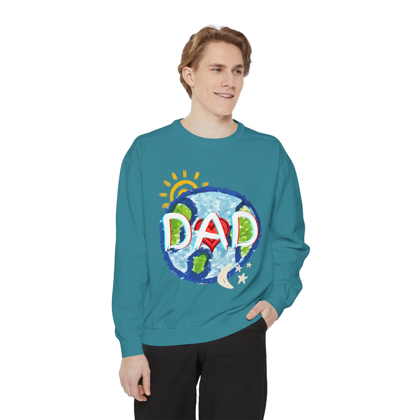 Dad's World Graphic Unisex Sweatshirt for Father's Day