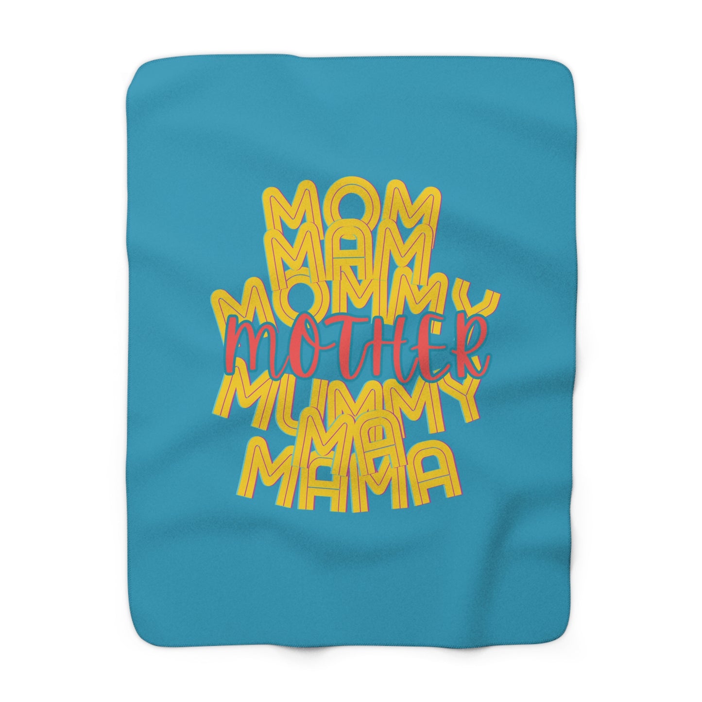 Mother Sherpa Fleece Blanket, Mom Mommy Ma Mam Mama Mummy, Love, Mothers Day, Gifts for Women, Comfy, Soft, Home Decor, Throw, 50x60 60x80