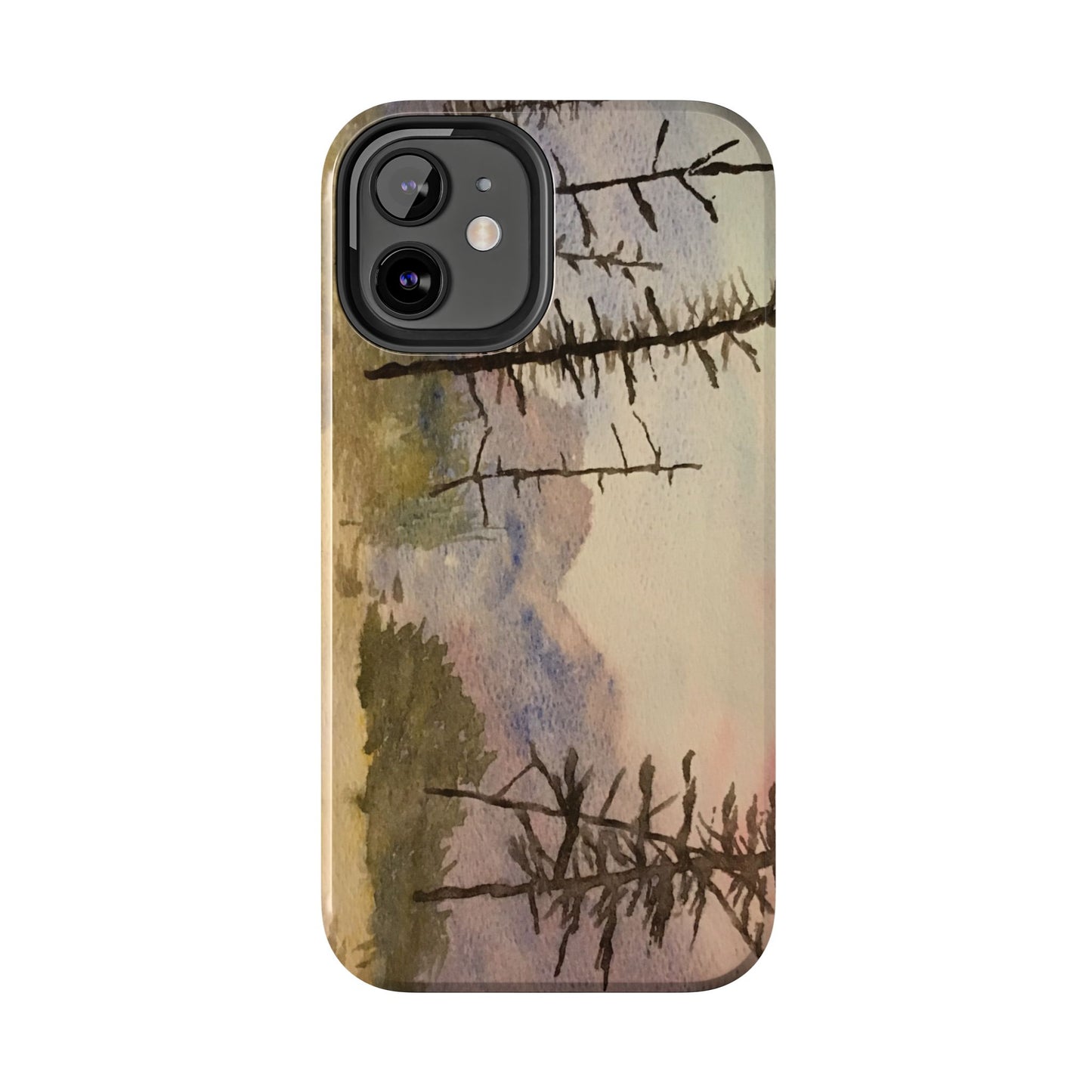 Glacier National Park After Fire Tough Phone Cases, iPhone & Samsung cases, wireless charging, mountains, nature, original artwork, gifts