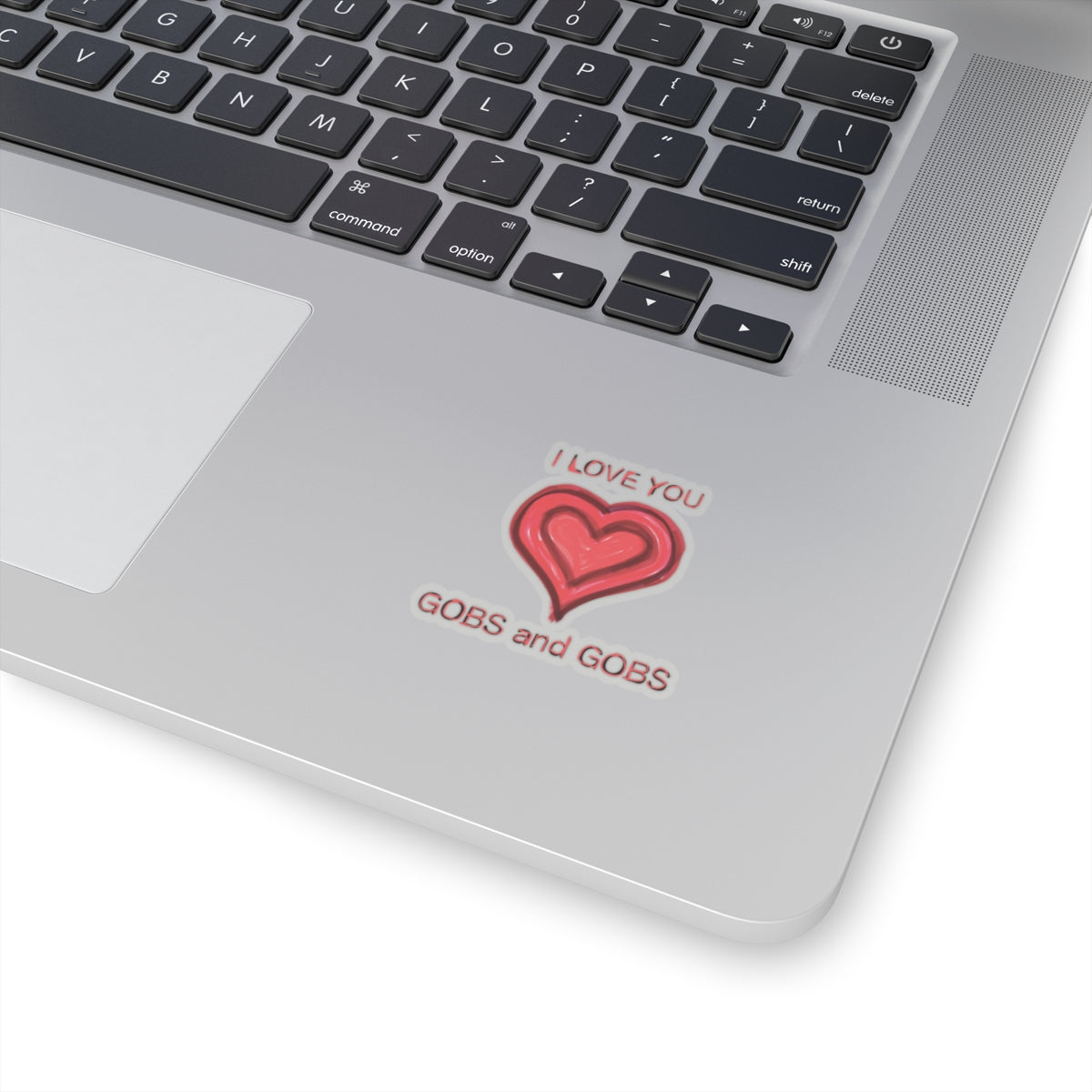 Heart I Love You Kiss-Cut Stickers, Romantic Valentine's Day Decals, Affectionate Gobs and Gobs Labels, Cute Adhesive Emblems, Wedding