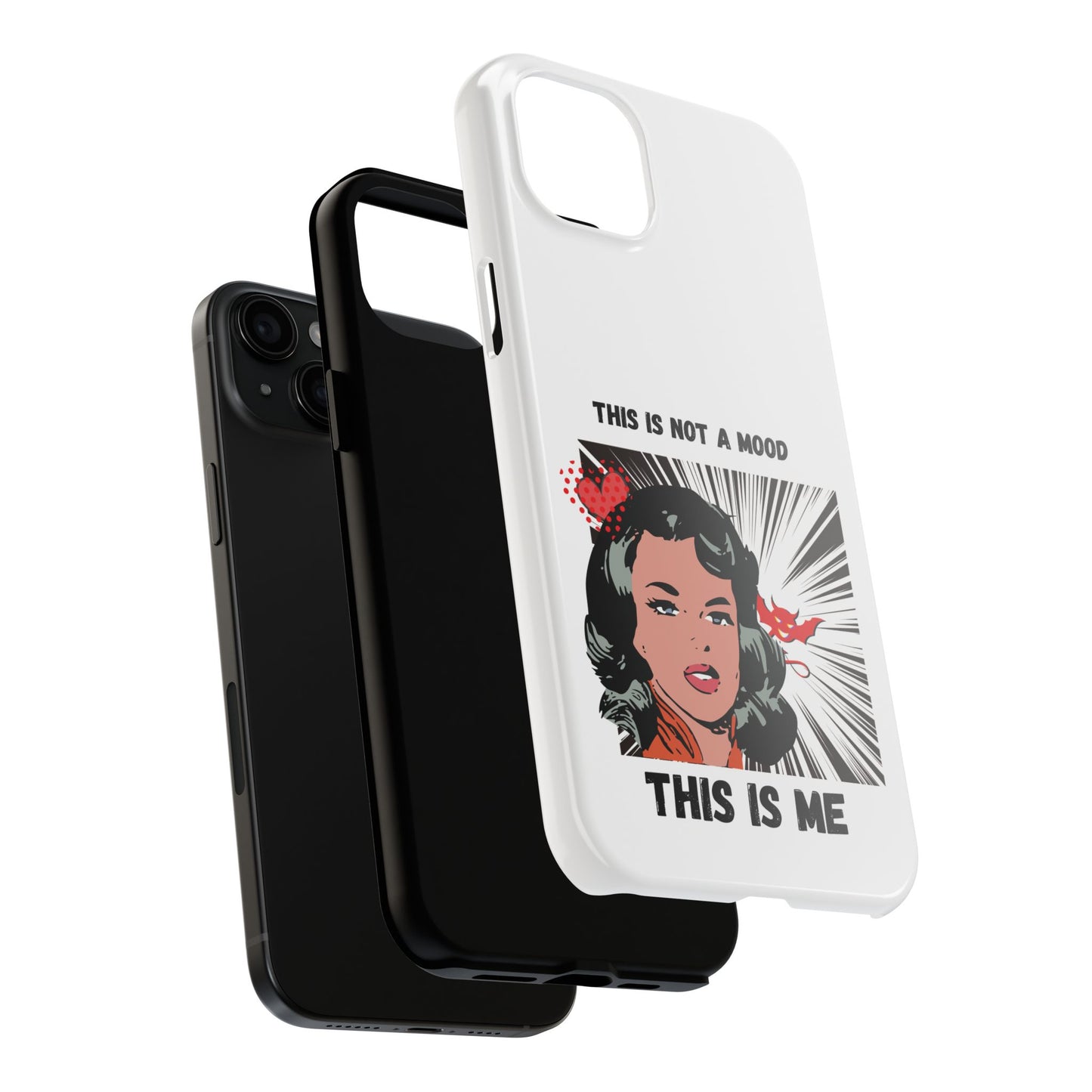 This is Not a Mood Tough Phone Cases, iPhone & Samsung cases, wireless charging, attitude, snarky, fun, gifts for women, gifts for friends