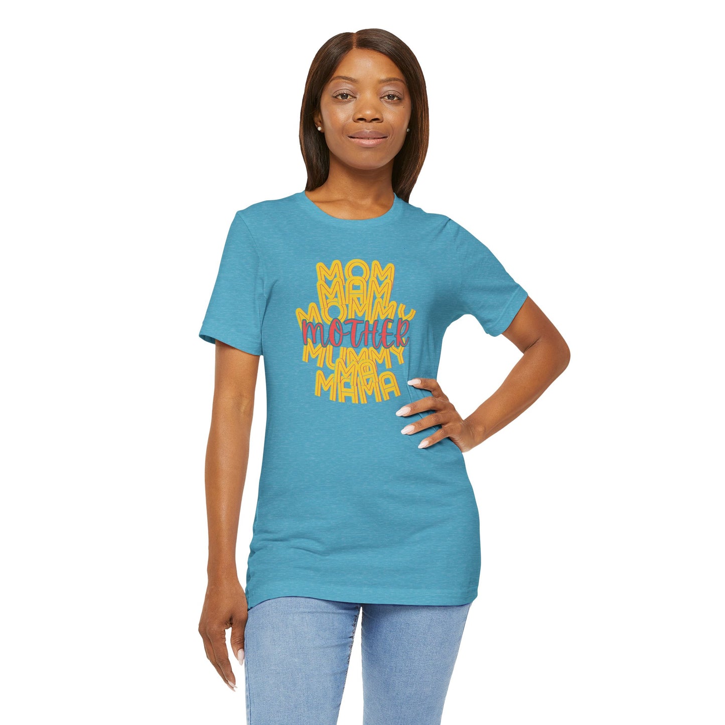 Mother Unisex Tee, Mom Mommy Ma Mam Mama Mummy, Love, Mothers Day, Gifts for Women, Comfy, Soft, Gender Neutral, Short Sleeves