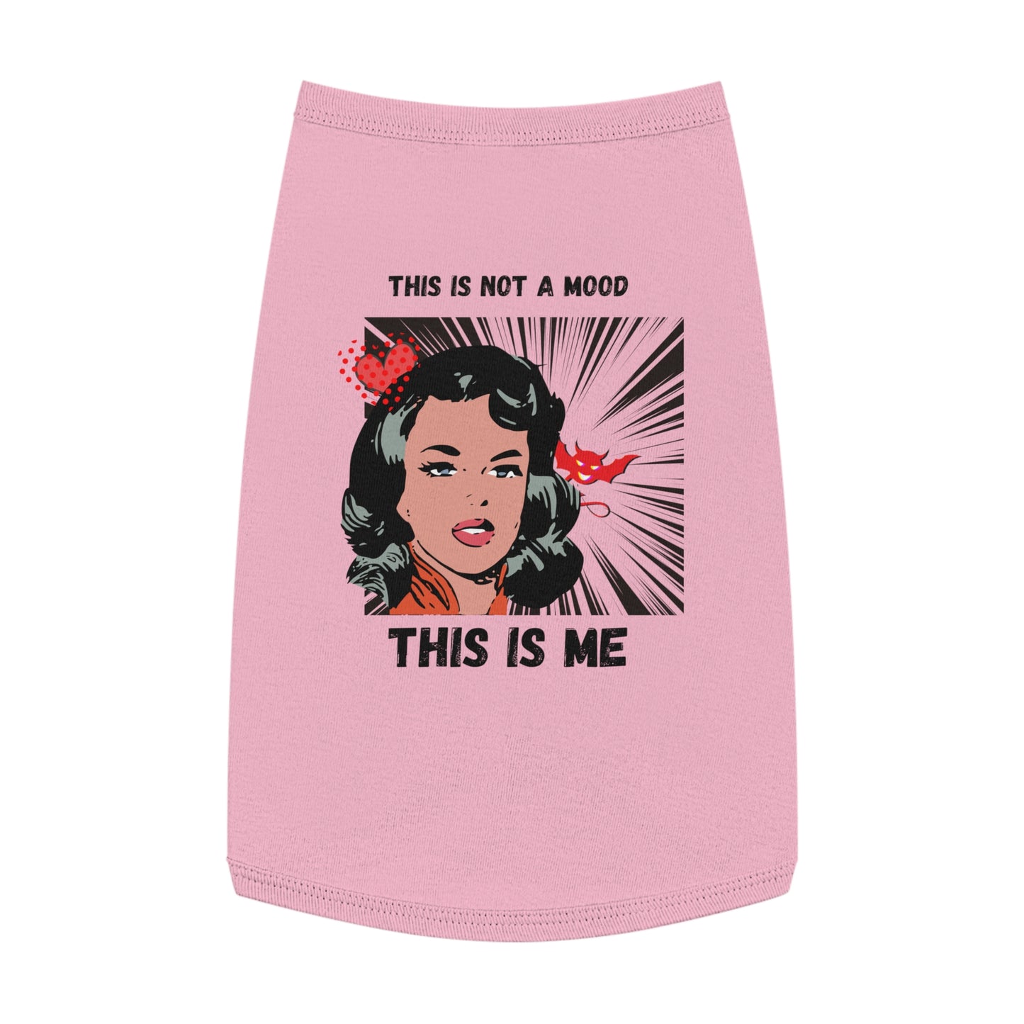 This Is Not A Mood Pet Tank Top, funny dog clothes, gifts, sarcastic, pet fashions, attitude, cotton, dog shirts, cat shirts