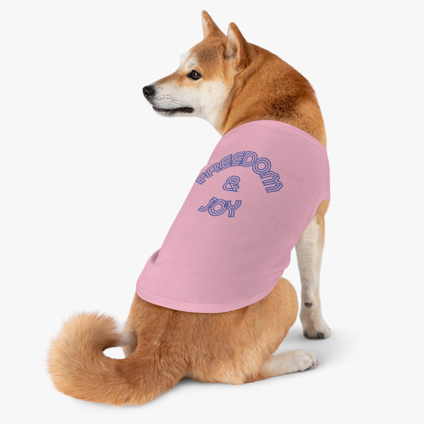 Freedom & Joy Pet Tank Top, love, happy, America, dog clothes, gifts, pet fashions, furry friends, cotton, dog shirts, cat shirts
