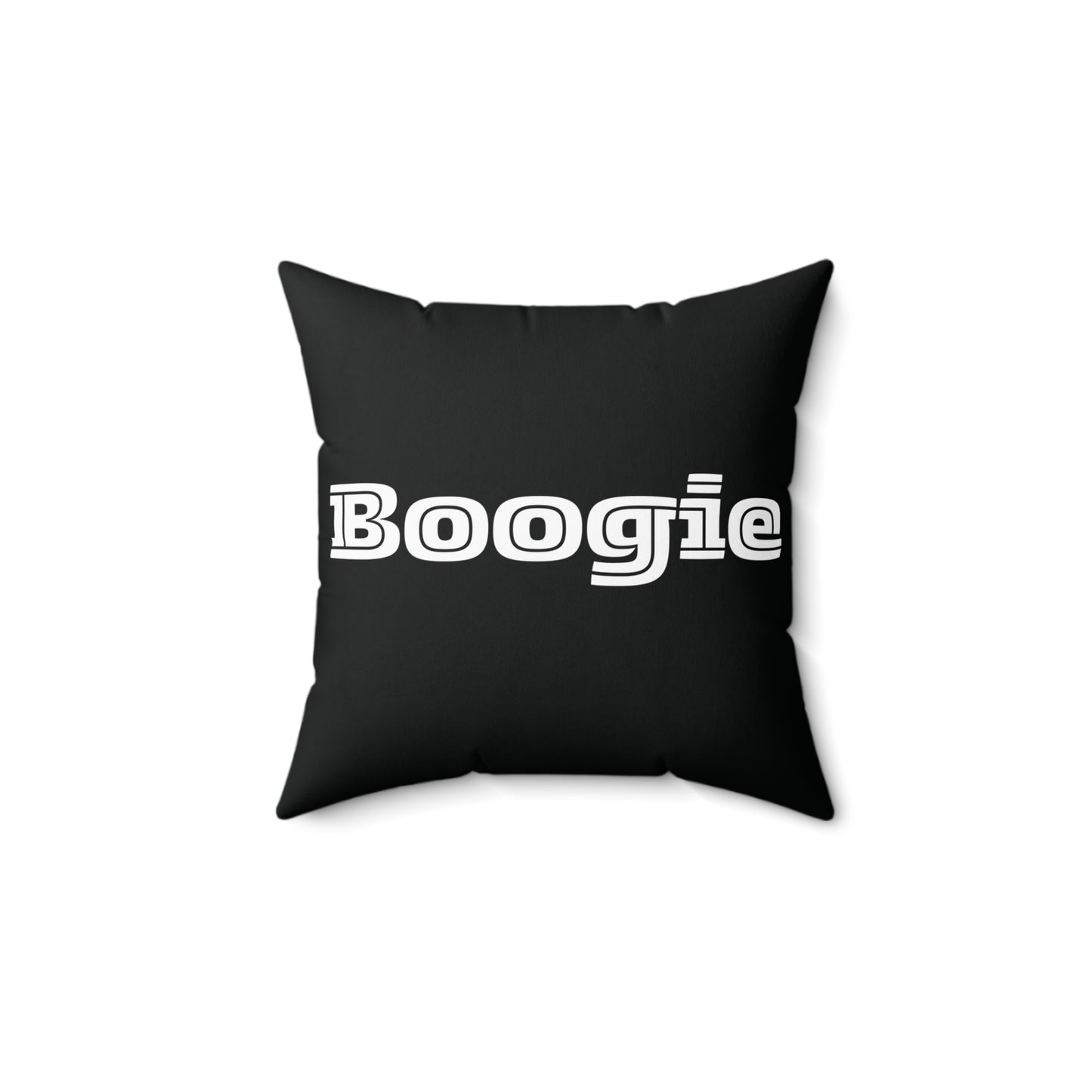 Boogie Black Spun Polyester Square Pillow, Dance, Accent, Decor, Dorm, Bed, Throw, Men Women Teens Friends Gift Birthday Christmas, 4 Sizes