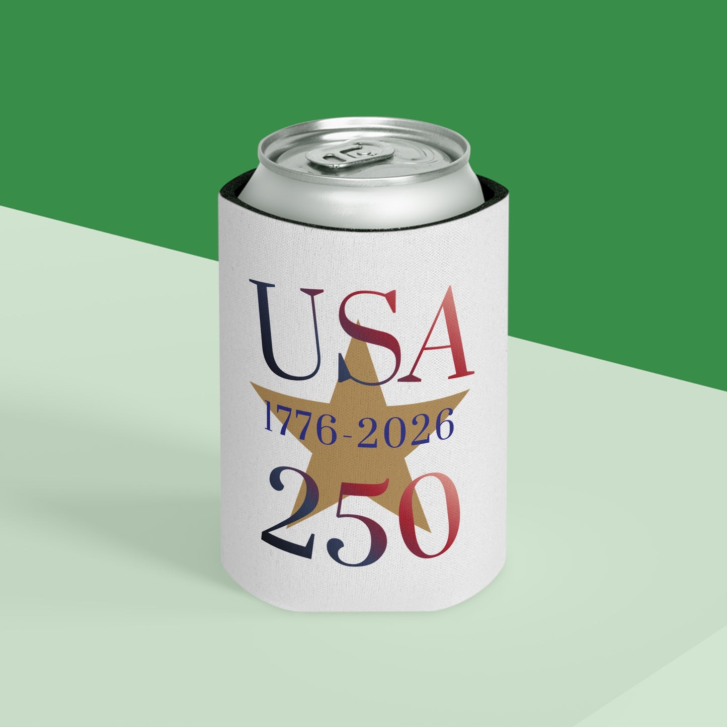 USA 250 Can Cooler – 1776-2026 Centennial Patriotic Koozie