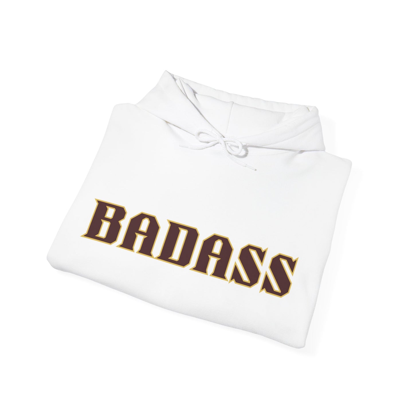 Badass Unisex Heavy Blend™ Hooded Sweatshirt, funny, strong, hoodies, gifts for friends, gender neutral, personality, attitude, warm, soft