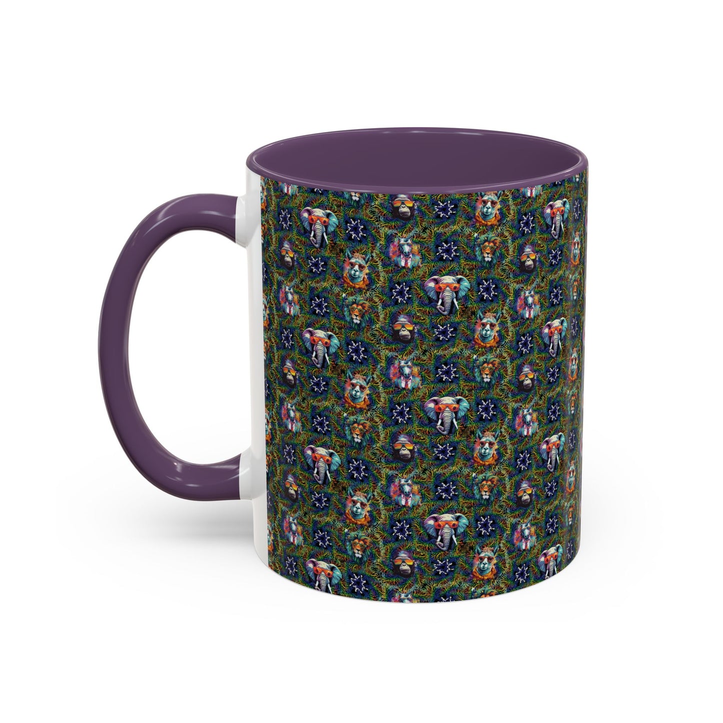 Wild & Cool Creatures Coffee Mug, Tea Cup, 5 Colors, Ceramic, BPA-Free, Gift Mom Dad Teen Kid Friend Coworker Birthday Christmas Cheap Gift