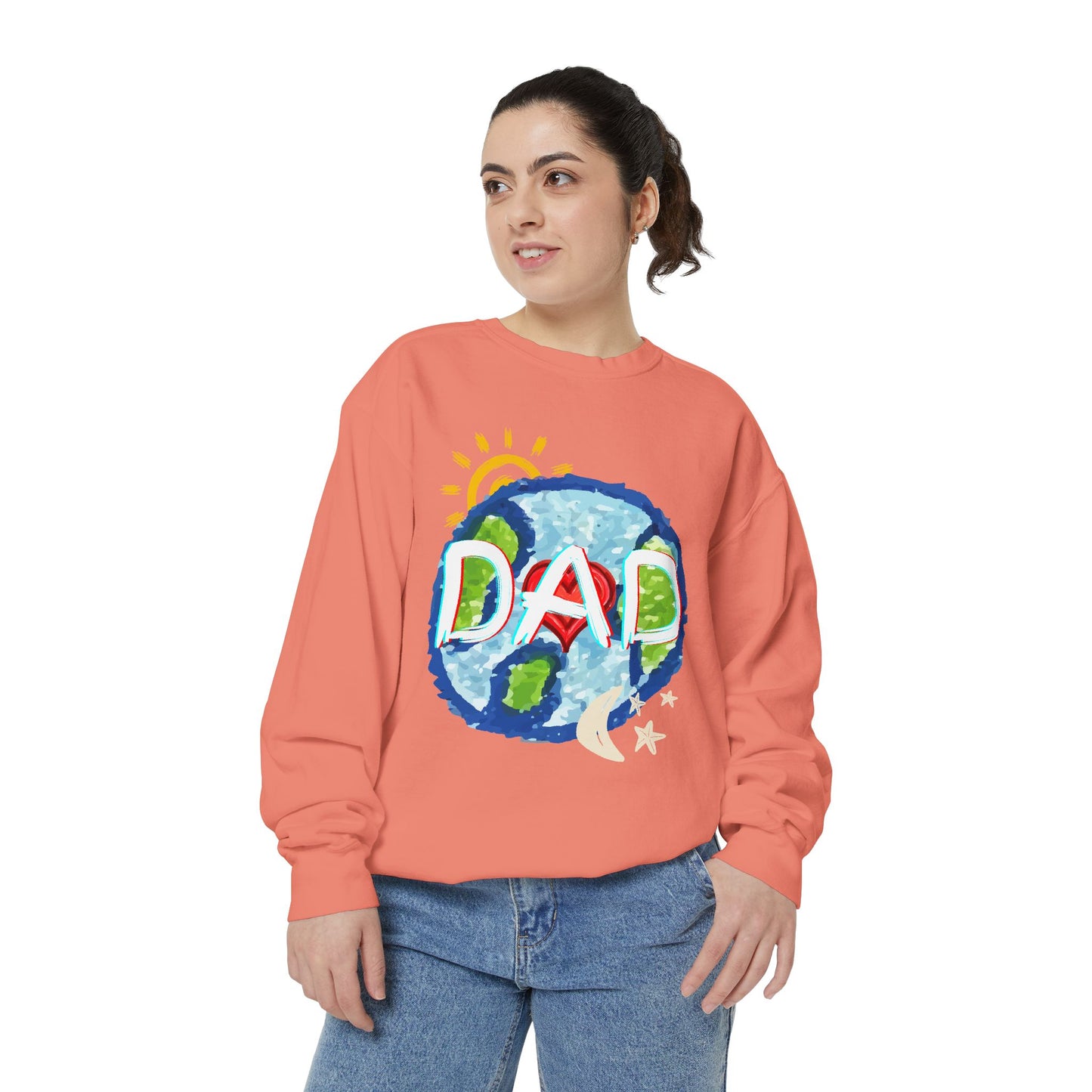 Dad's World Graphic Unisex Sweatshirt for Father's Day