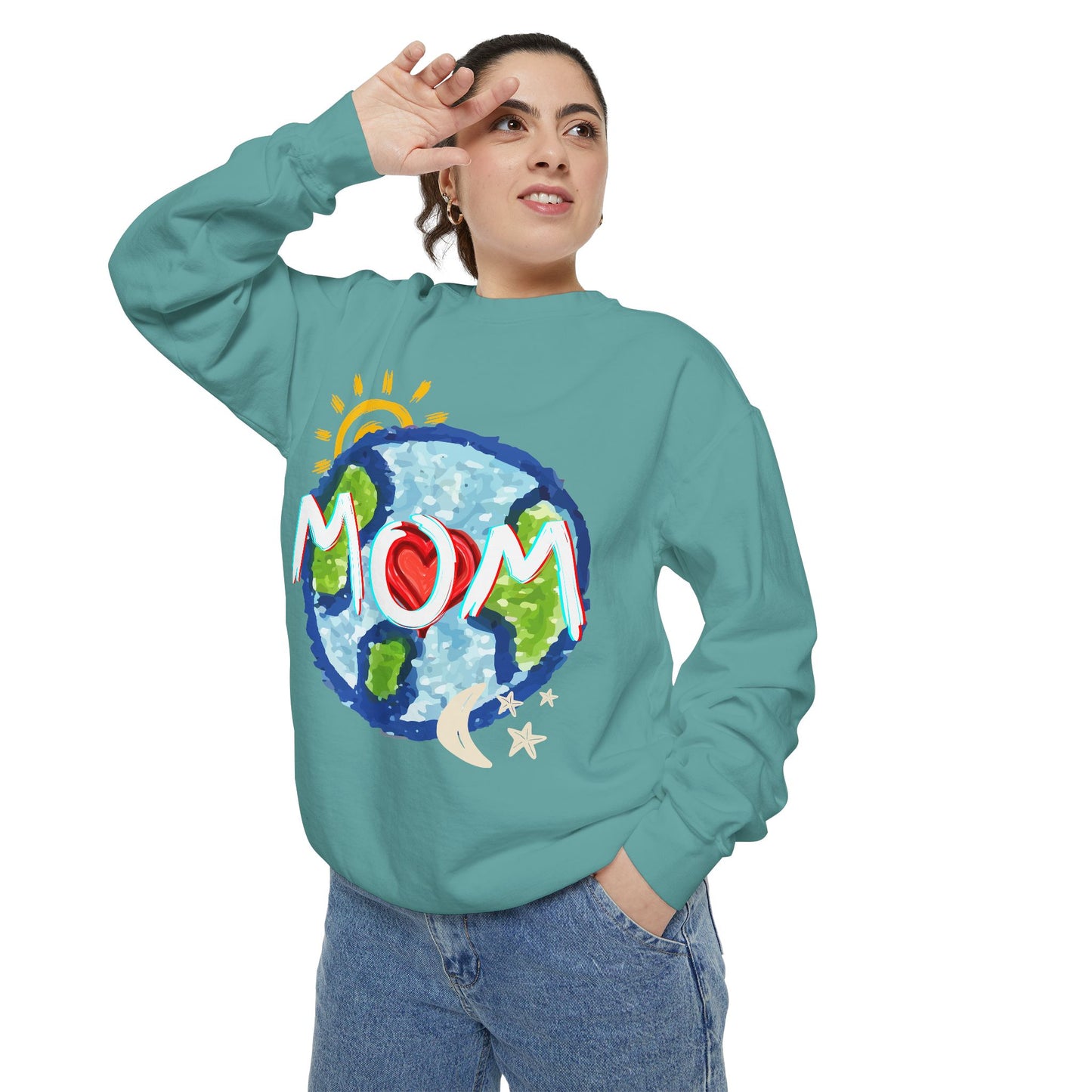 Mom’s World Graphic Unisex Sweatshirt for Mother’s Day