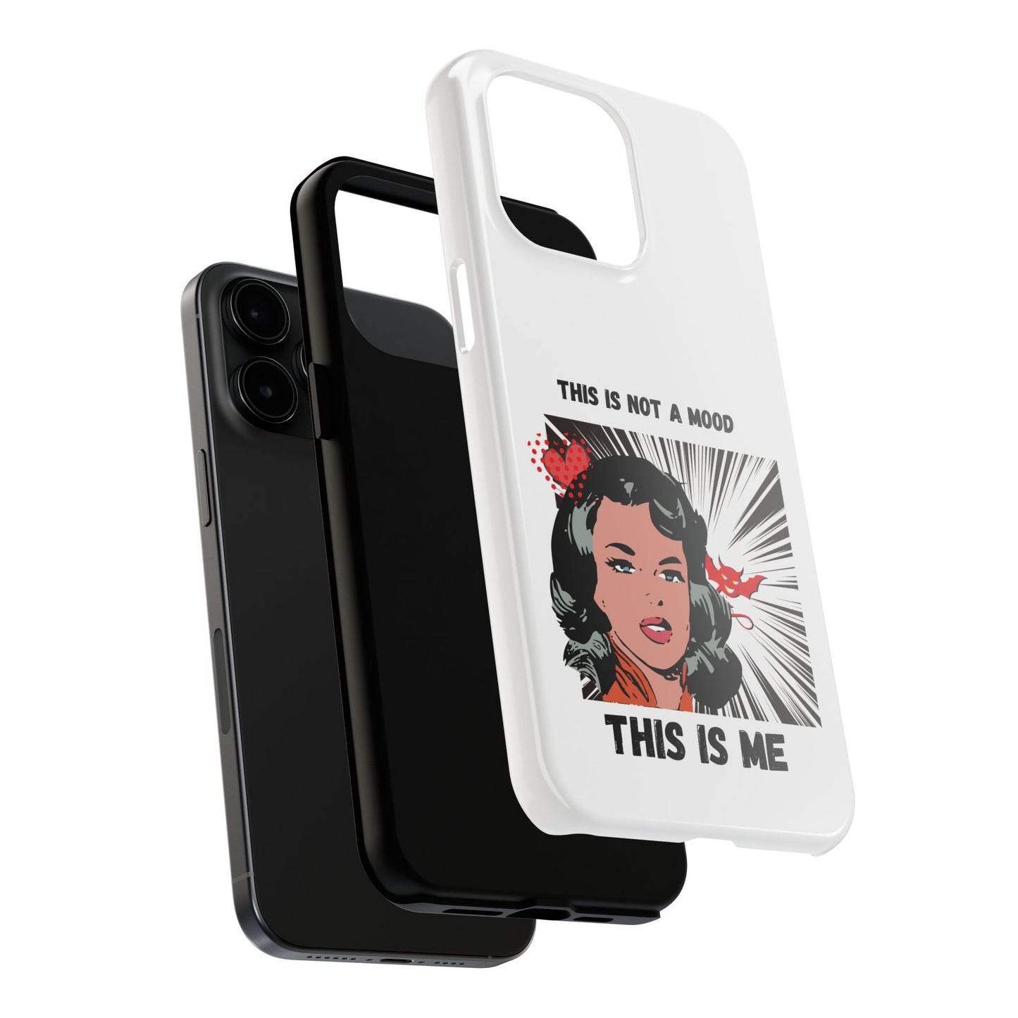 This is Not a Mood Tough Phone Cases, iPhone & Samsung cases, wireless charging, attitude, snarky, fun, gifts for women, gifts for friends