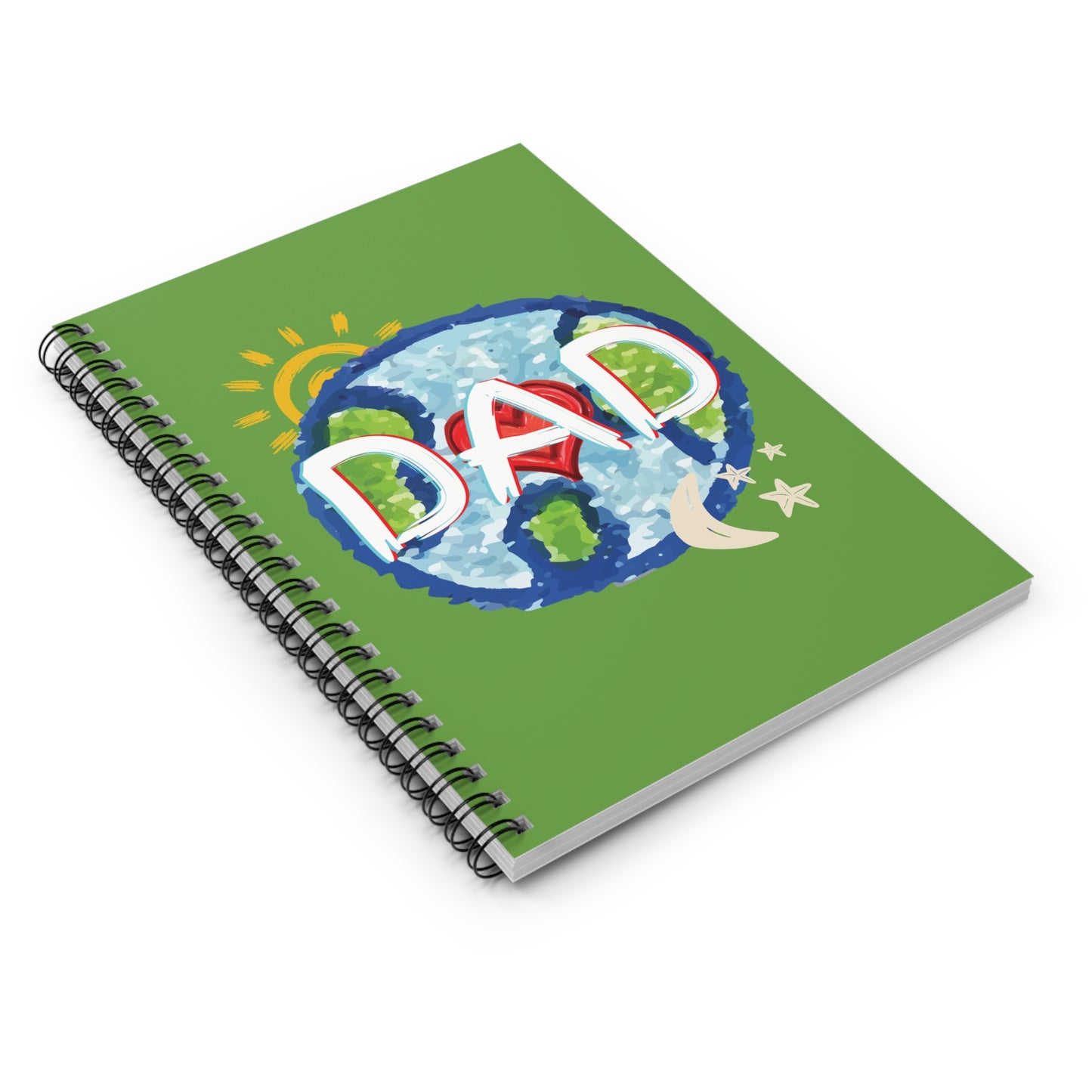 DAD Green Spiral Notebook - Fathers Day Gifts