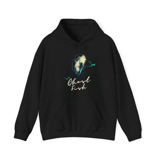Ghost Fish Unisex Heavy Blend™ Hooded Sweatshirt, funny shirts, hoodies, gifts for friends, gender neutral, graphic art, personality, witty