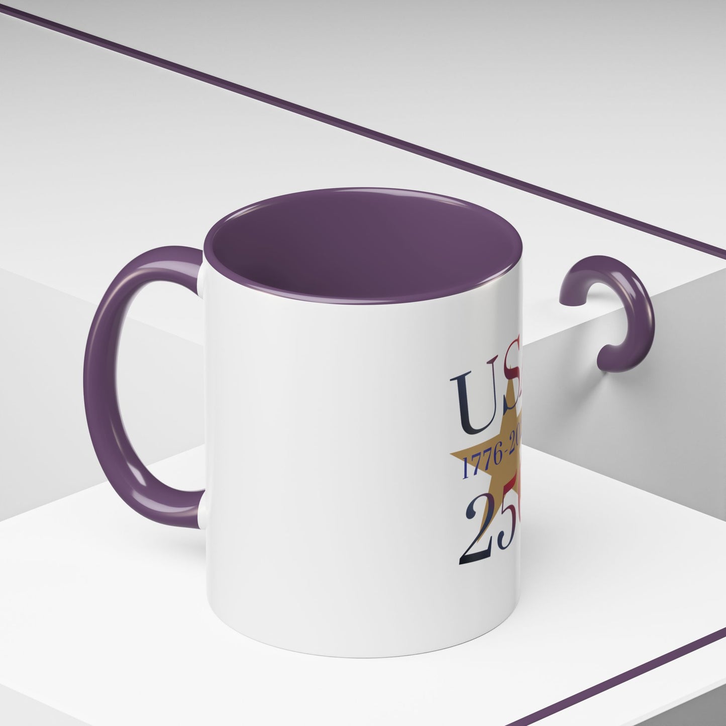 USA 250th Anniversary 1776 Accent Coffee Mug (11/15 oz)