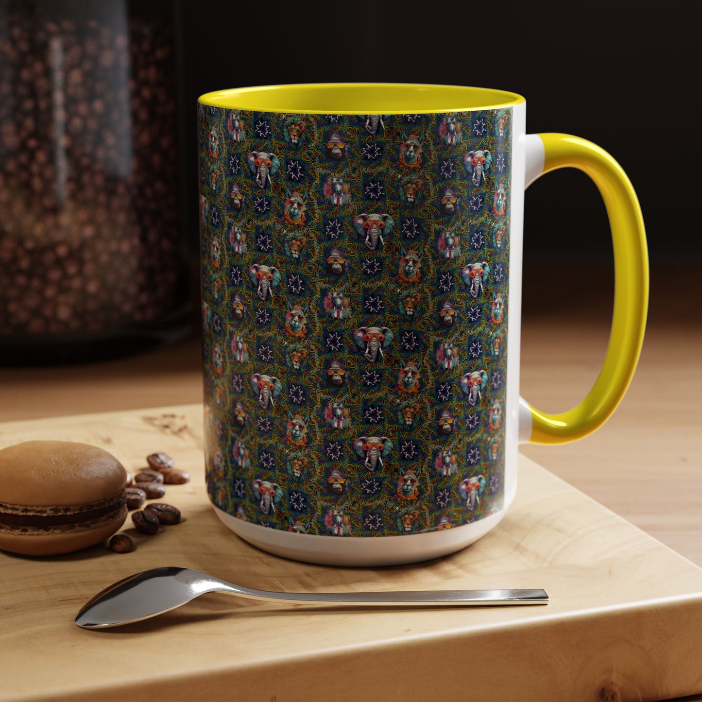 Wild & Cool Creatures Coffee Mug, Tea Cup, 5 Colors, Ceramic, BPA-Free, Gift Mom Dad Teen Kid Friend Coworker Birthday Christmas Cheap Gift