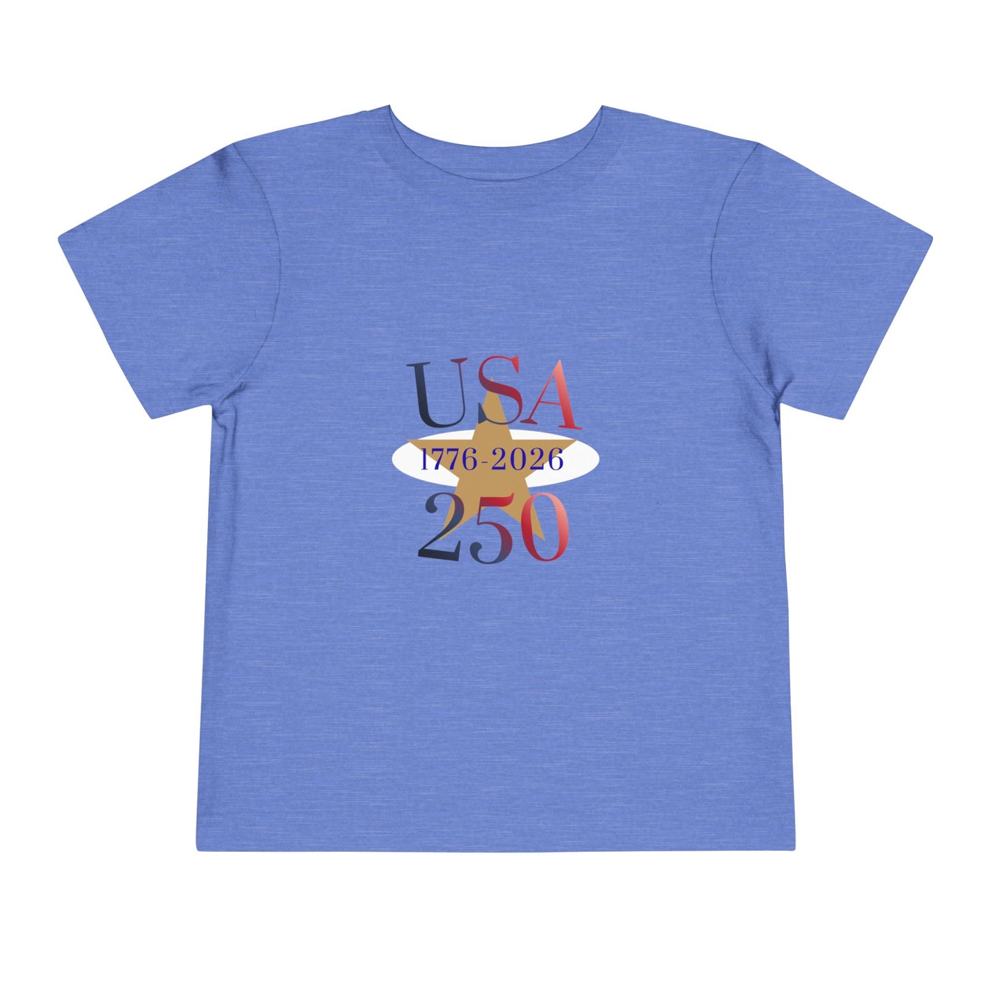 Toddler Tee - USA 250 1776-2026 Patriotic Independence Day Shirt